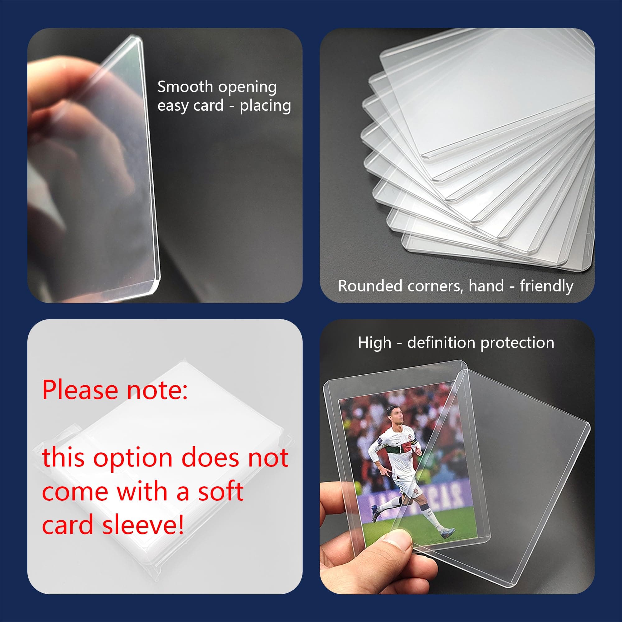 100 Toploaders, 35pt 3"x4" Clear Hard Plastic Card Sleeves (Only 100 Hard), view 8