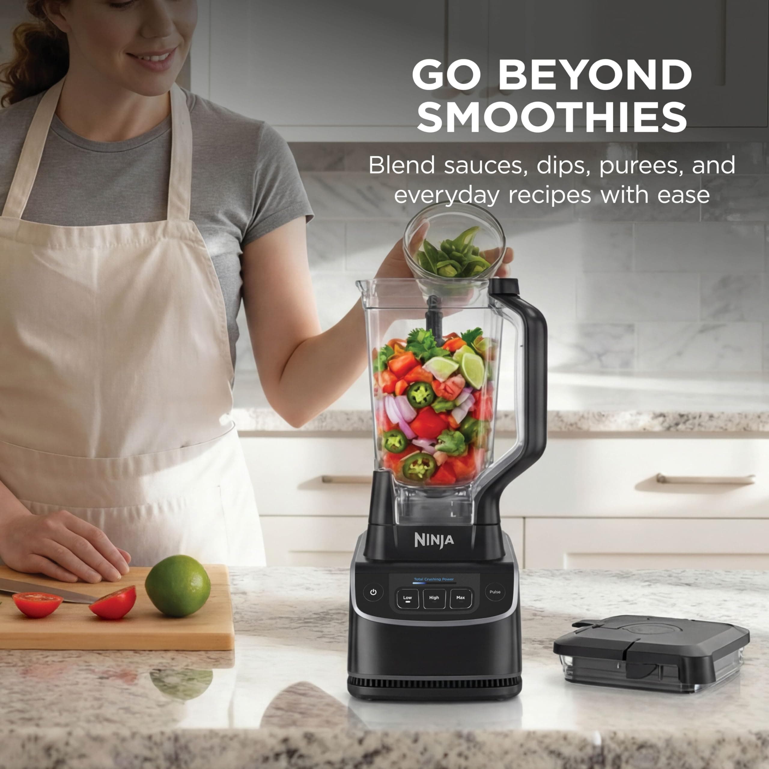 Ninja UltraCrush Jug Blender, Make Smoothies, Dips, Sauces, Black BP201UK, view 5