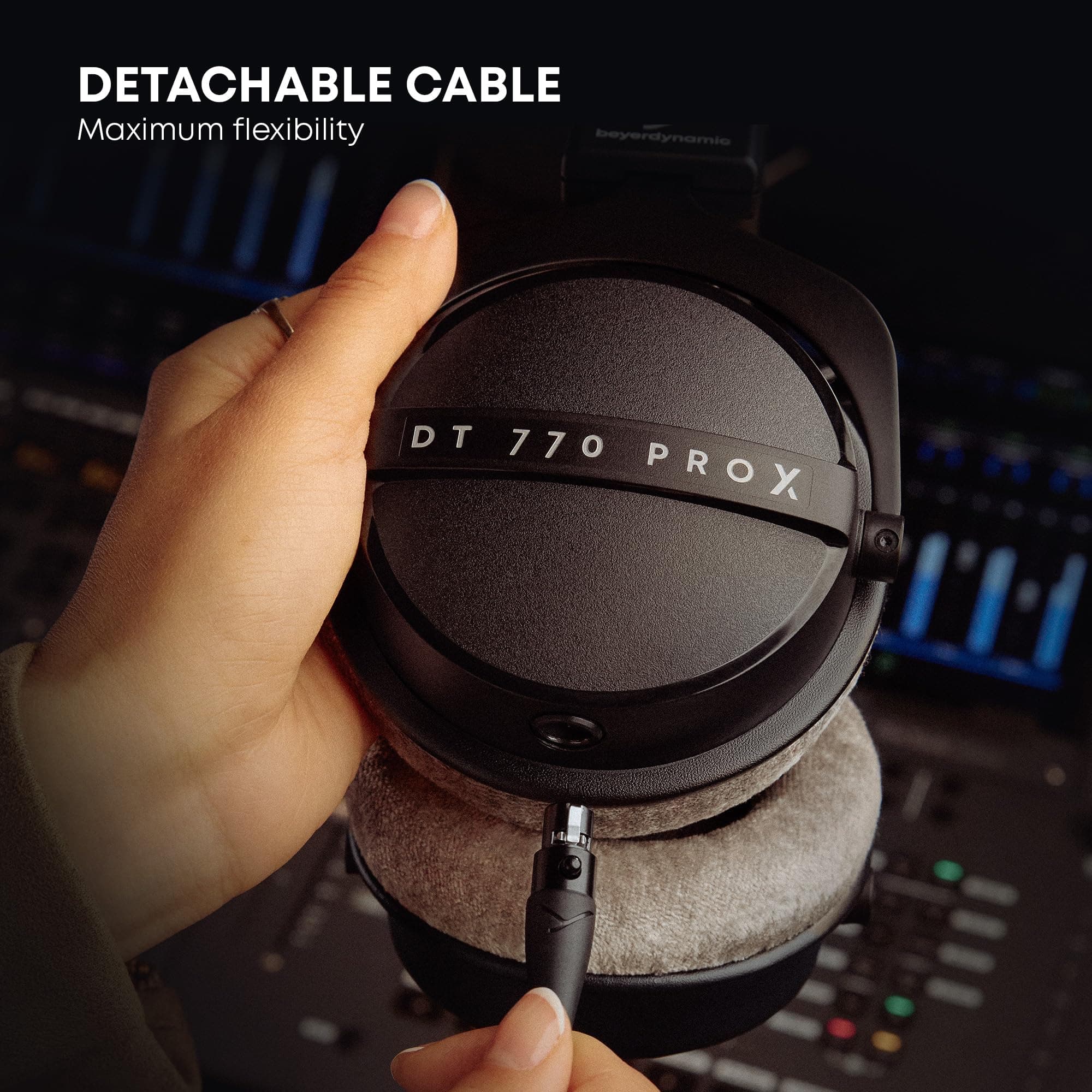 beyerdynamic DT 770 Pro X (48 Ohm), Closed-Back Studio Headphones, Black, view 6