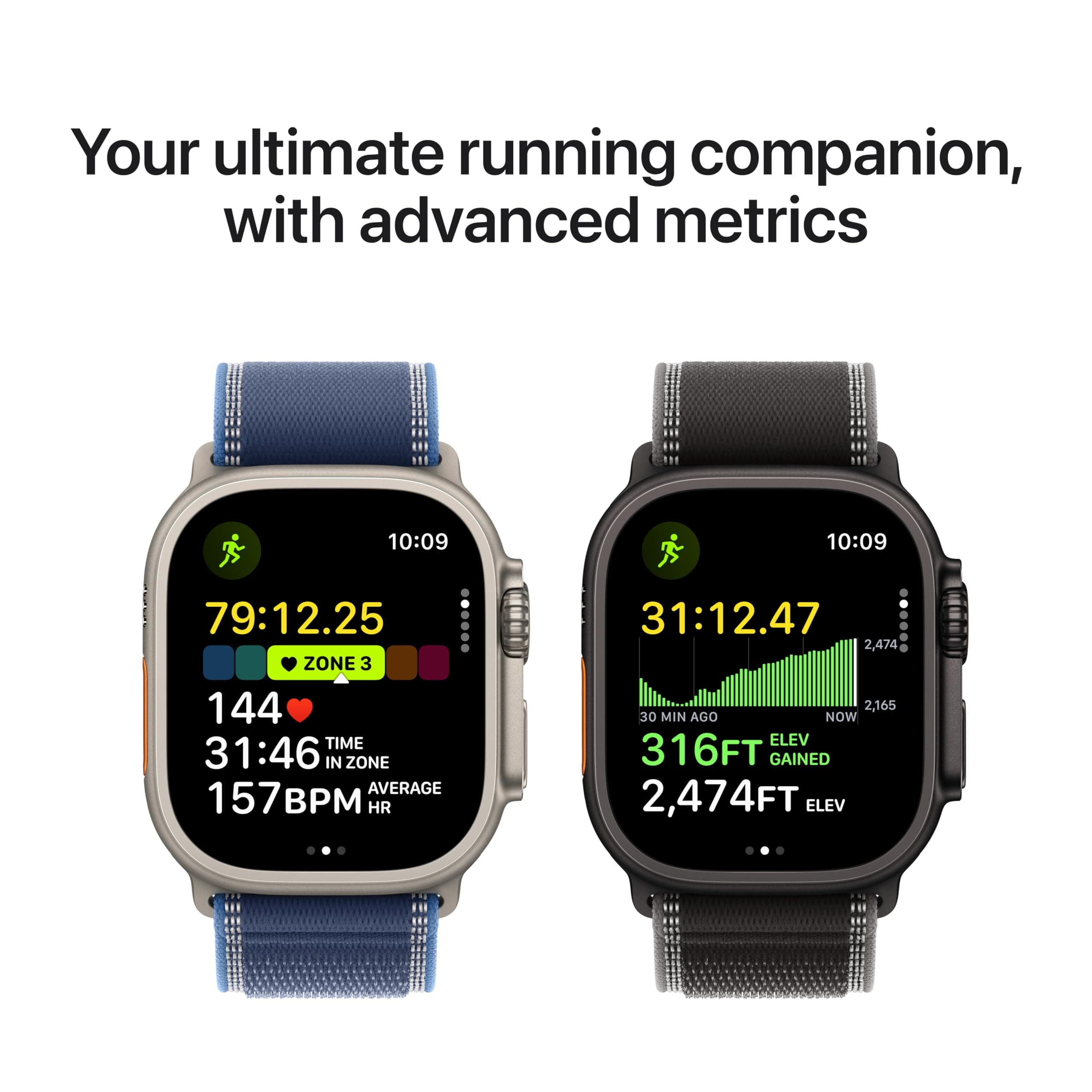 Apple Watch Ultra 3 [GPS + Cellular 49mm] Running & Multisport Smartwatch w/Rugged Titanium Case w/Black Ocean Band. Satellite Communications, Advanced Health & Fitness Tracking, view 4