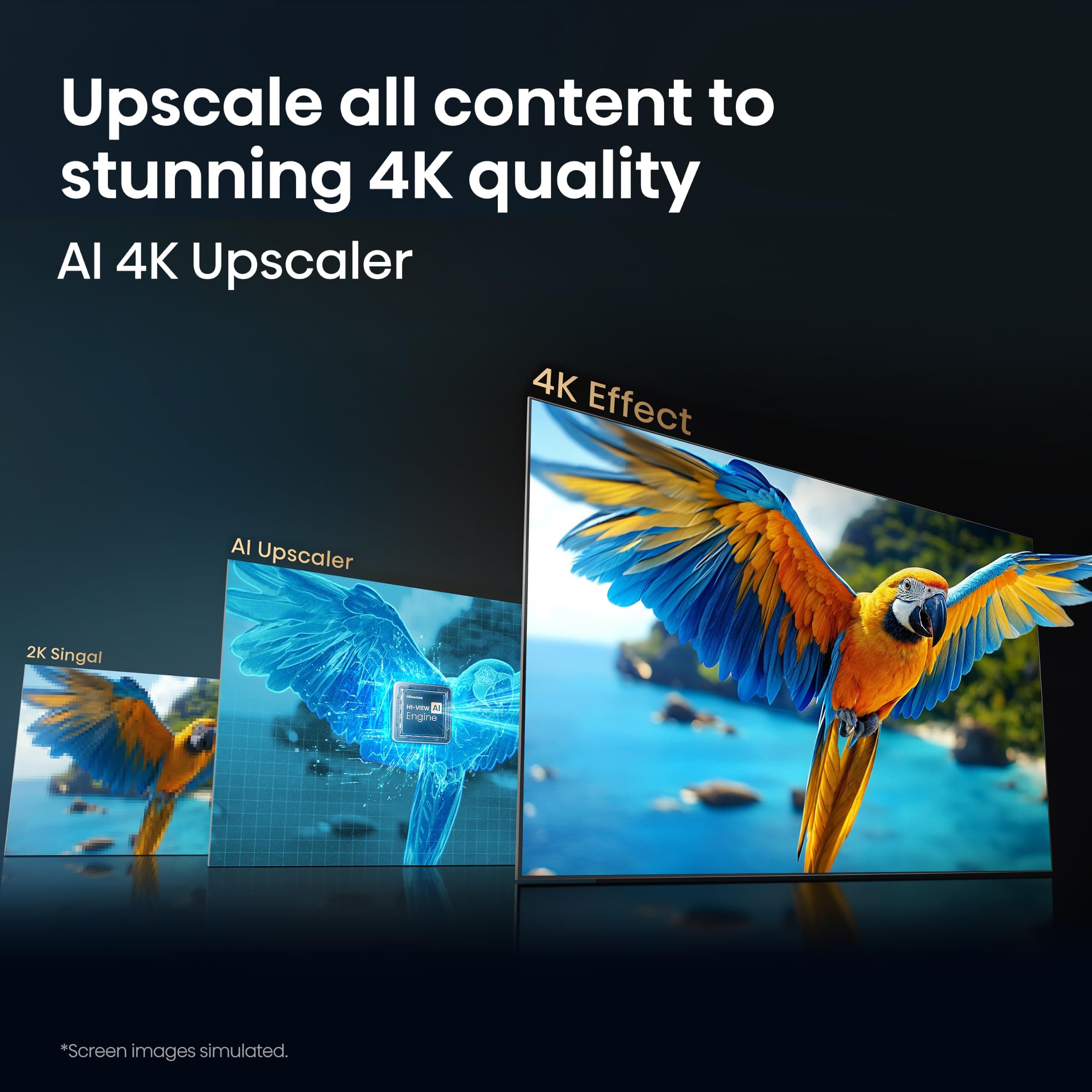 Hisense 65" Class E6SR Series Hi-QLED 4K UHD Smart Roku TV (65E6SR, 2026 Model) - Dolby Vision, Game Mode Plus, VRR, ALLM, DTS Virtual:X, Apple AirPlay, Compatible with Alexa and Google Assistant, view 6