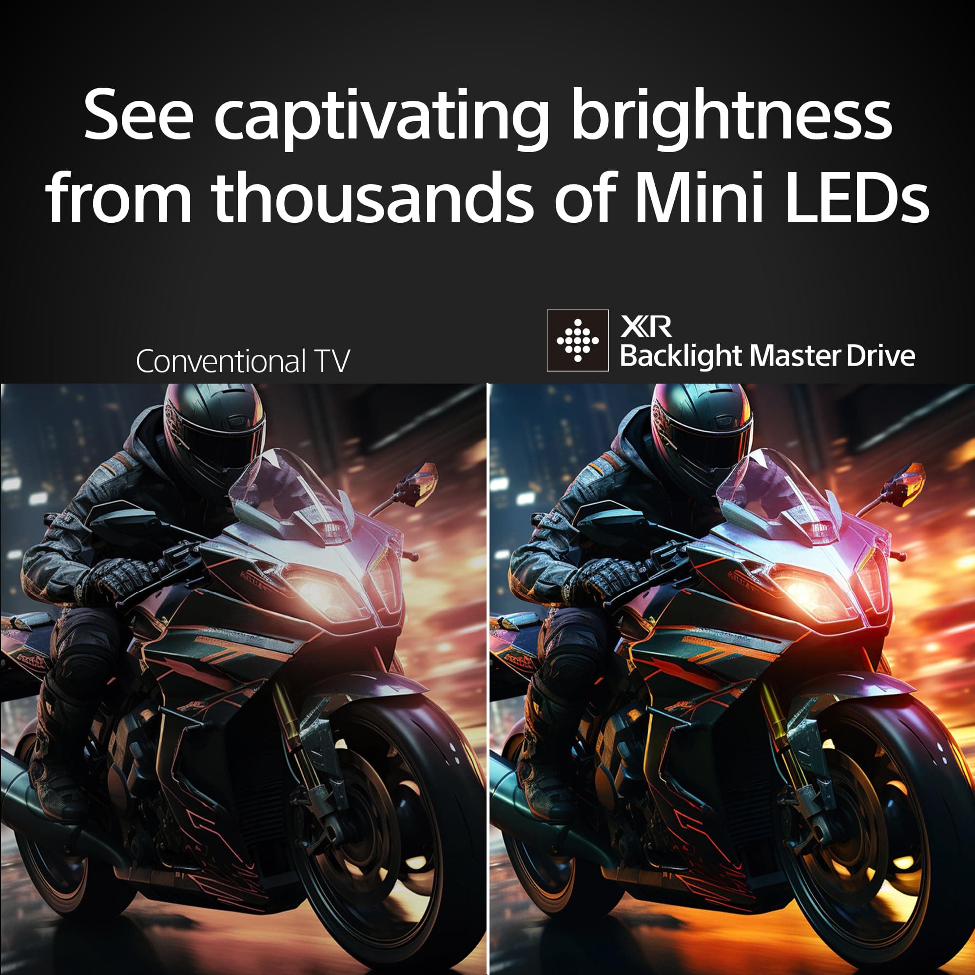 Sony 65 Inch BRAVIA 7 Mini LED QLED 4K HDR Smart Google TV (K-65XR70), view 4