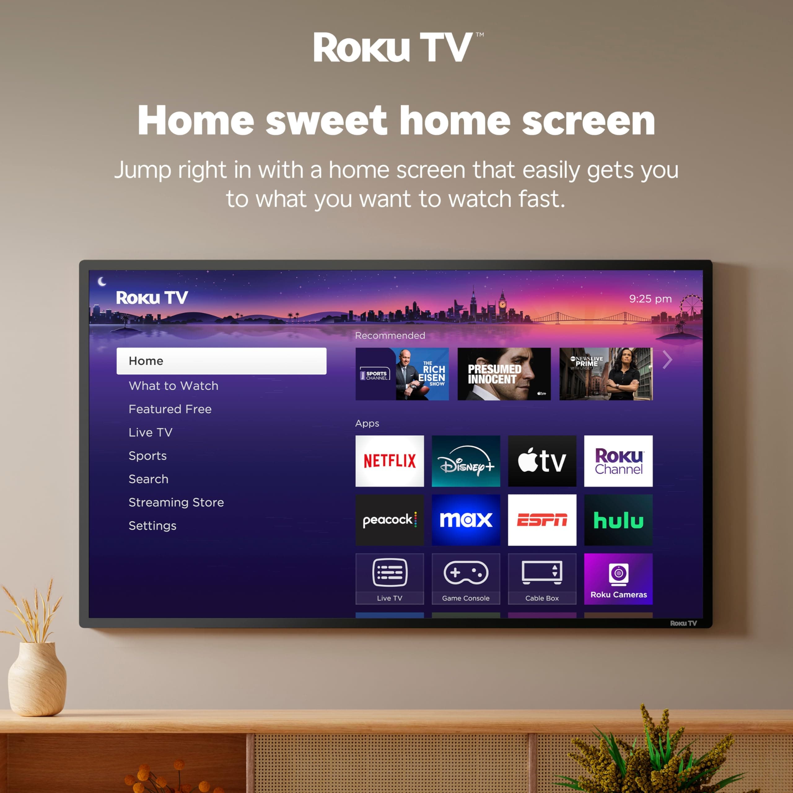 Hisense 65" Class E6SR Series Hi-QLED 4K UHD Smart Roku TV (65E6SR, 2026 Model) - Dolby Vision, Game Mode Plus, VRR, ALLM, DTS Virtual:X, Apple AirPlay, Compatible with Alexa and Google Assistant, view 14