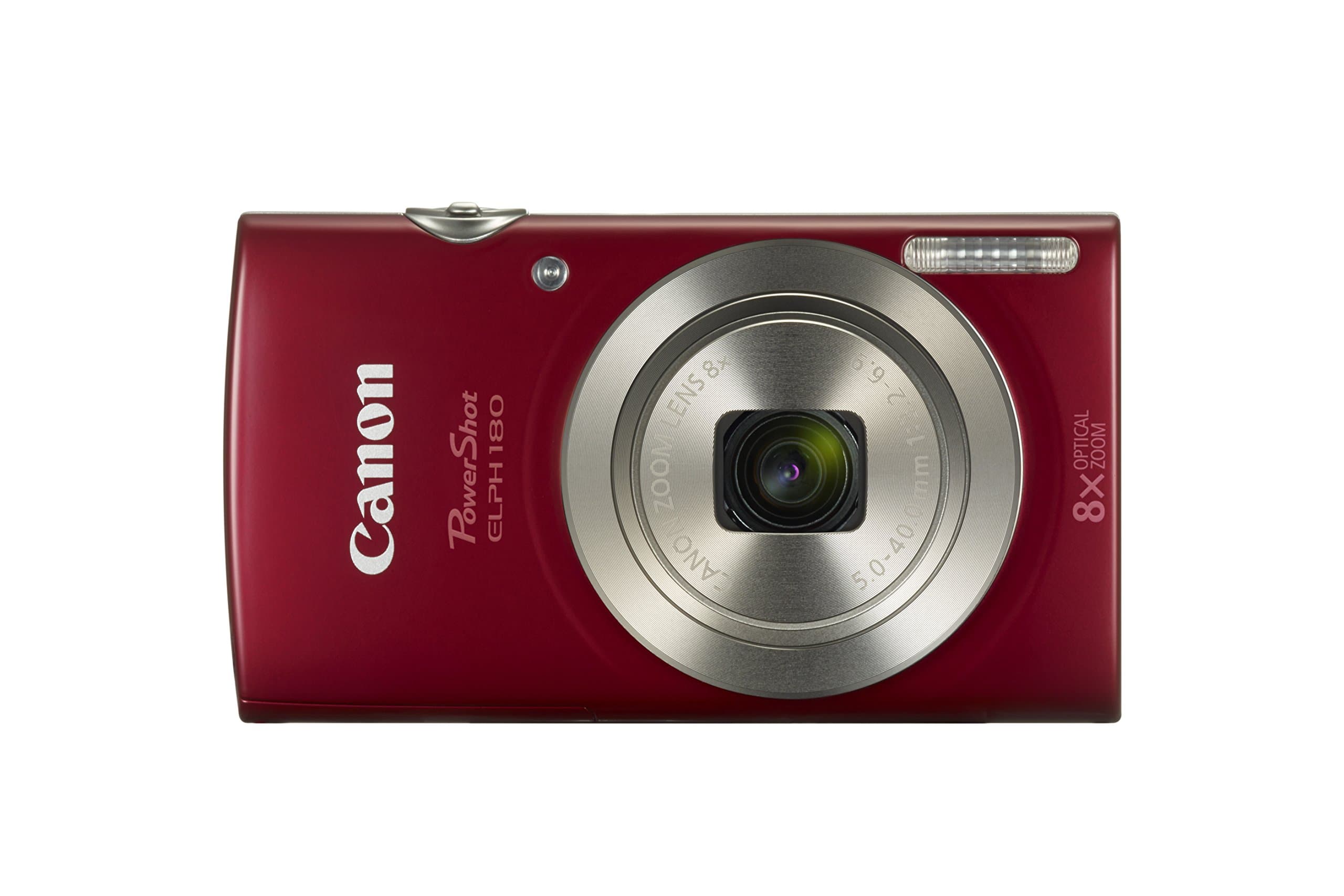 Canon PowerShot ELPH 180 Digital Camera w/Image Stabilization and Smart AUTO Mode (Red) (Renewed), view 5