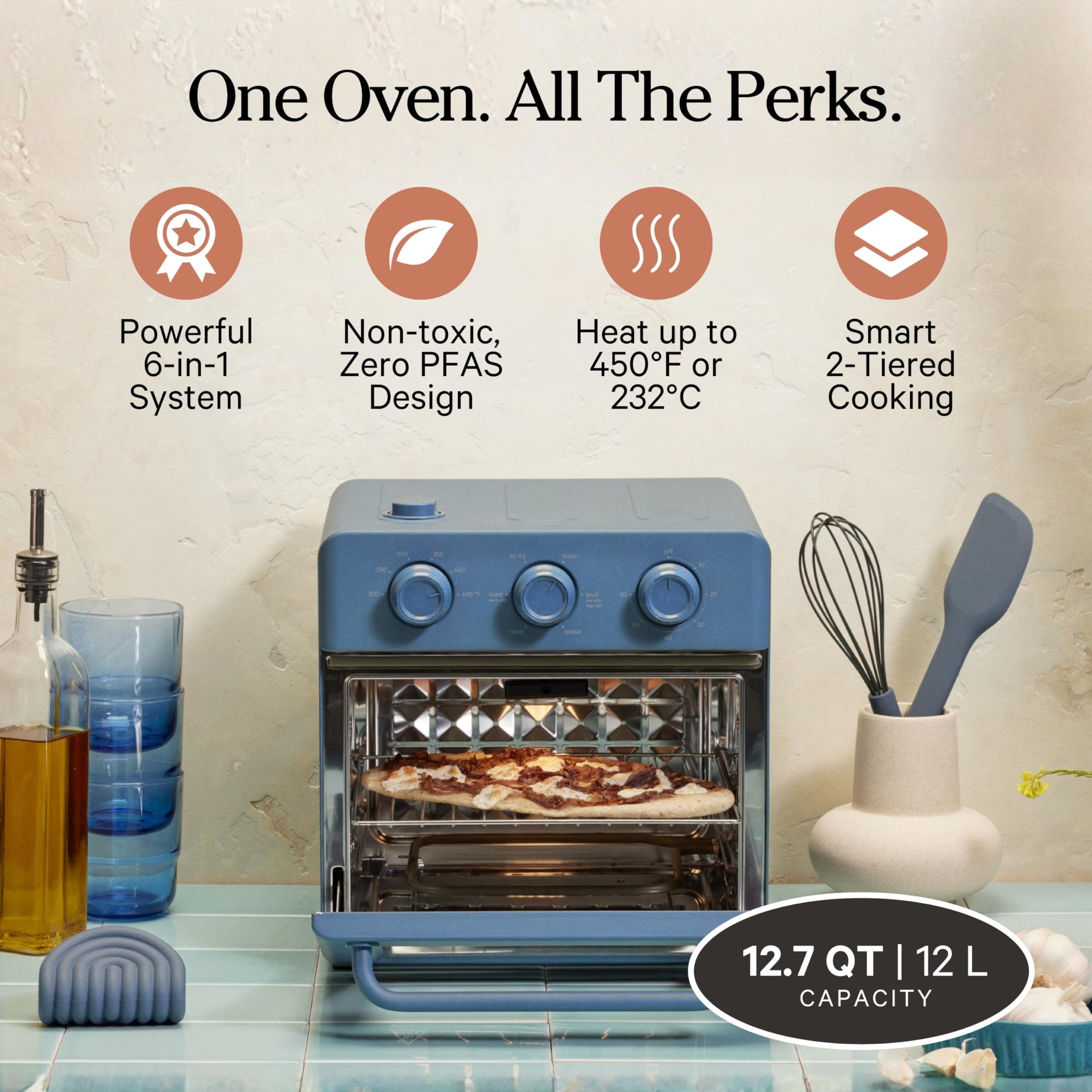 Our Place Wonder Oven, 6-in-1 Air Fryer & Toaster Oven, 2-Rack, 13 Qt, view 2