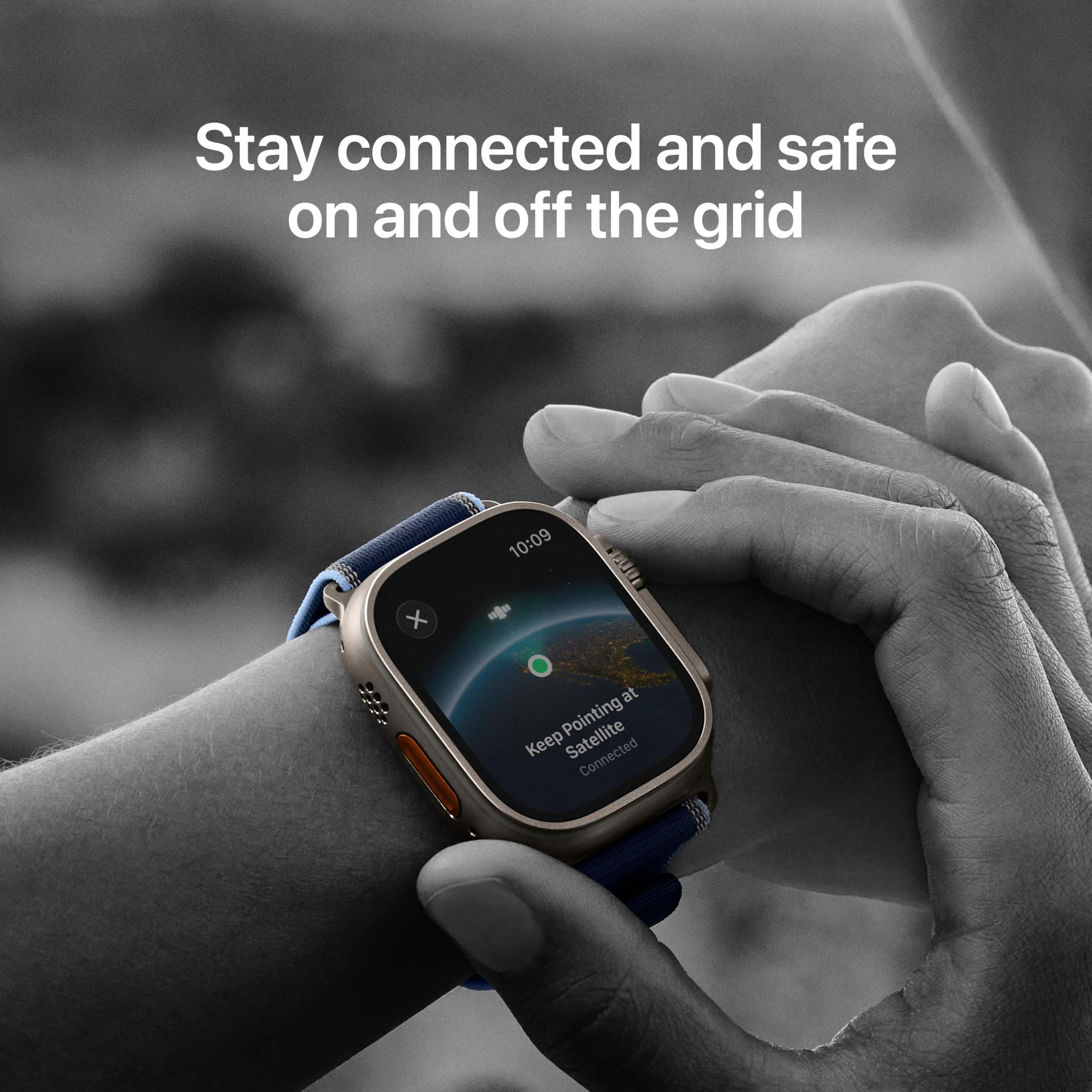 Apple Watch Ultra 3 [GPS + Cellular 49mm] Running & Multisport Smartwatch w/Rugged Titanium Case w/Black Ocean Band. Satellite Communications, Advanced Health & Fitness Tracking, view 3