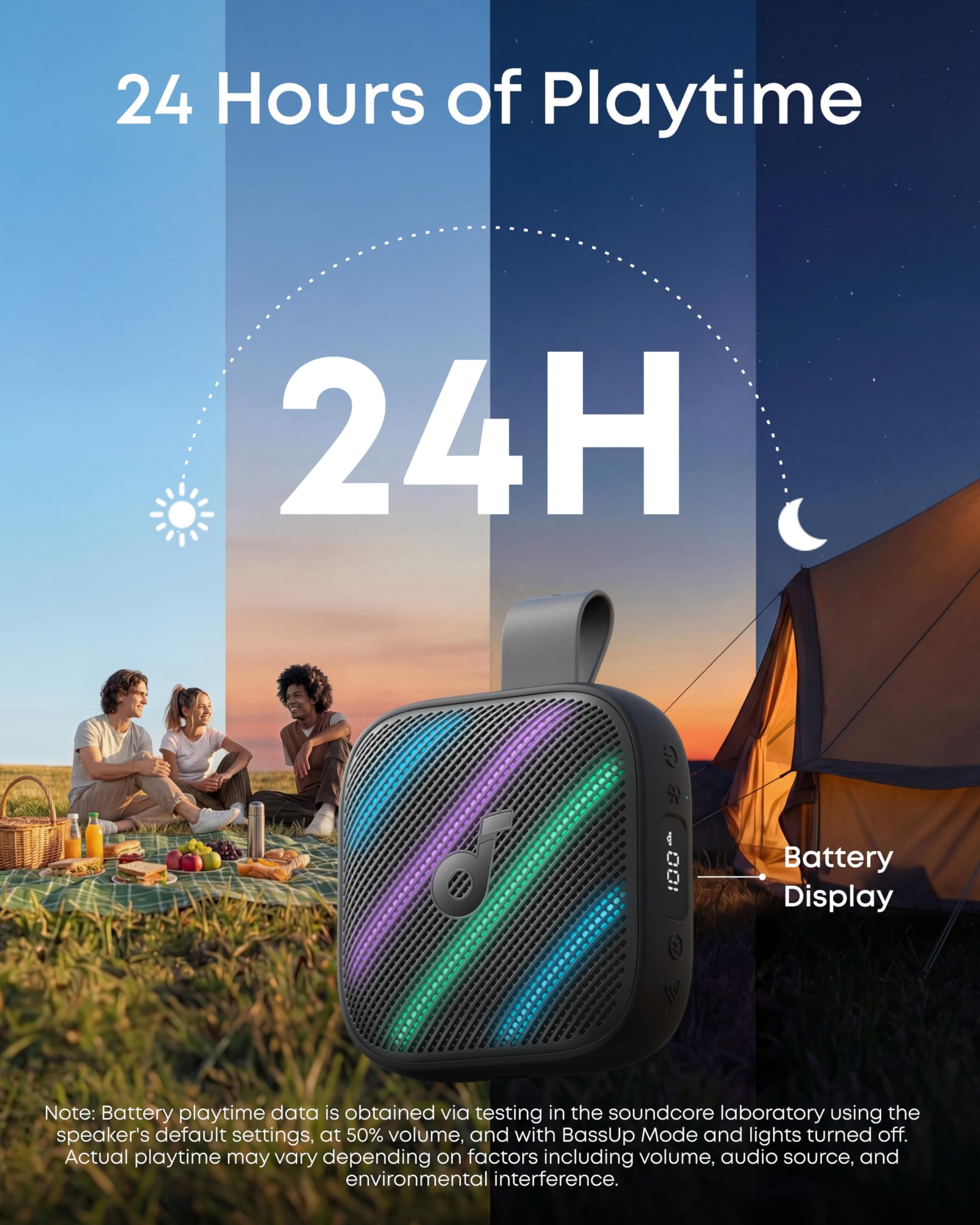 Soundcore Boom Go 3i Portable Bluetooth Speaker by Anker, 24H Playtime, view 4