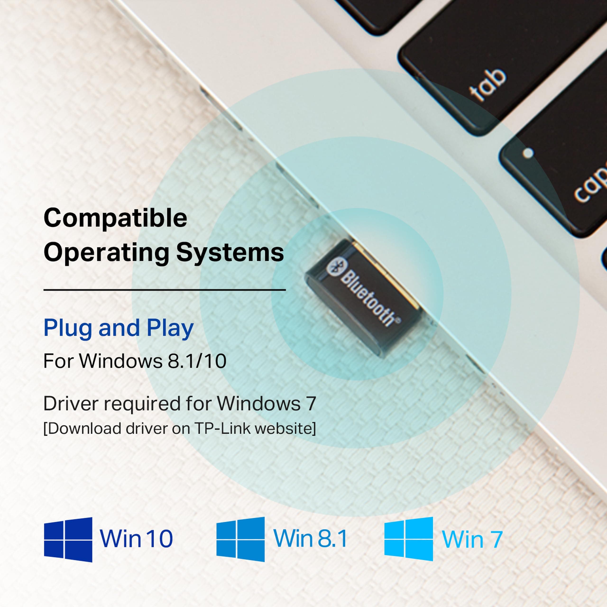 TP-Link USB Bluetooth Adapter for PC - Bluetooth 5.4 USB Dongle Receiver, view 4