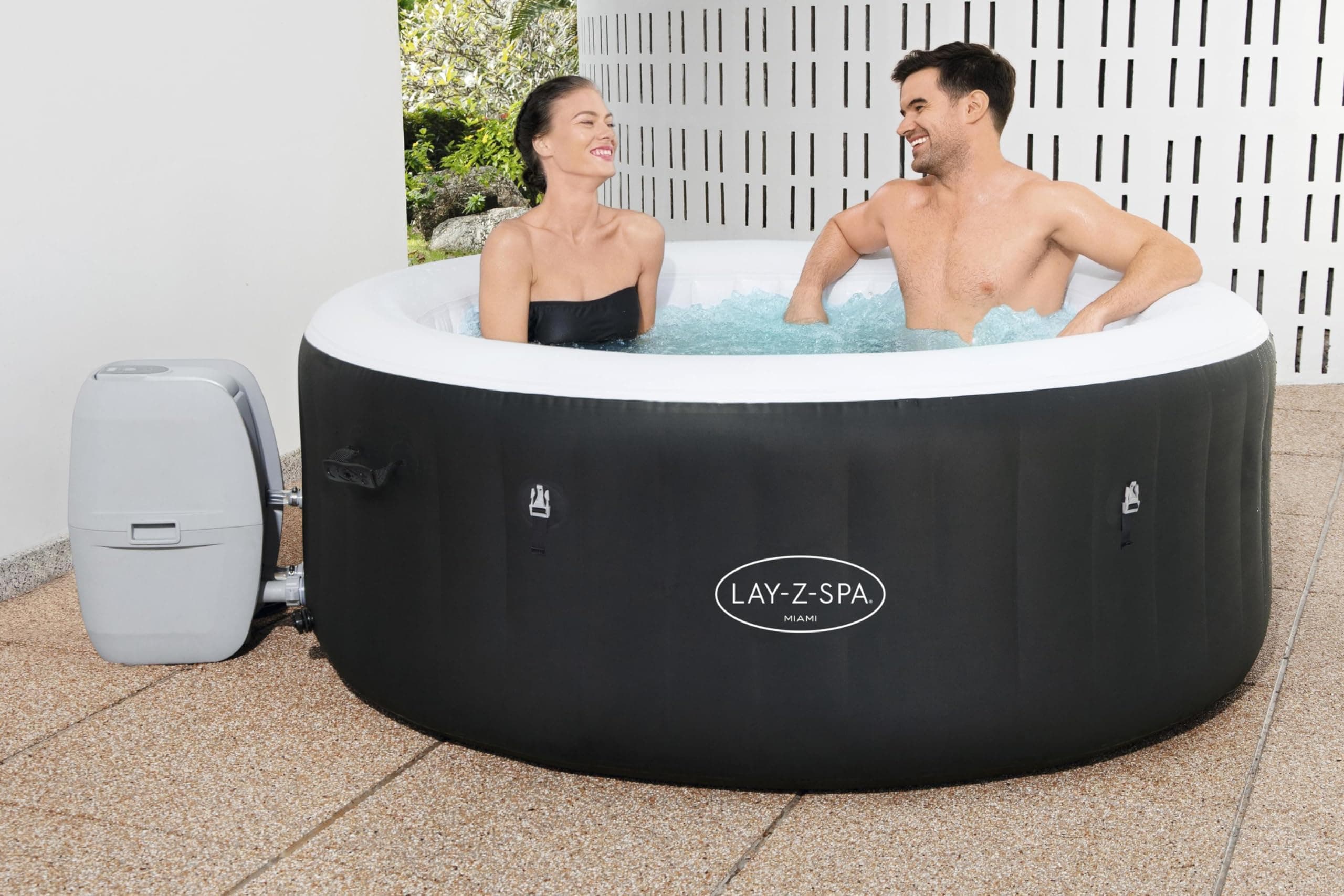 Lay-Z-Spa Miami Round Hot Tub, 2-4 Person, view 12