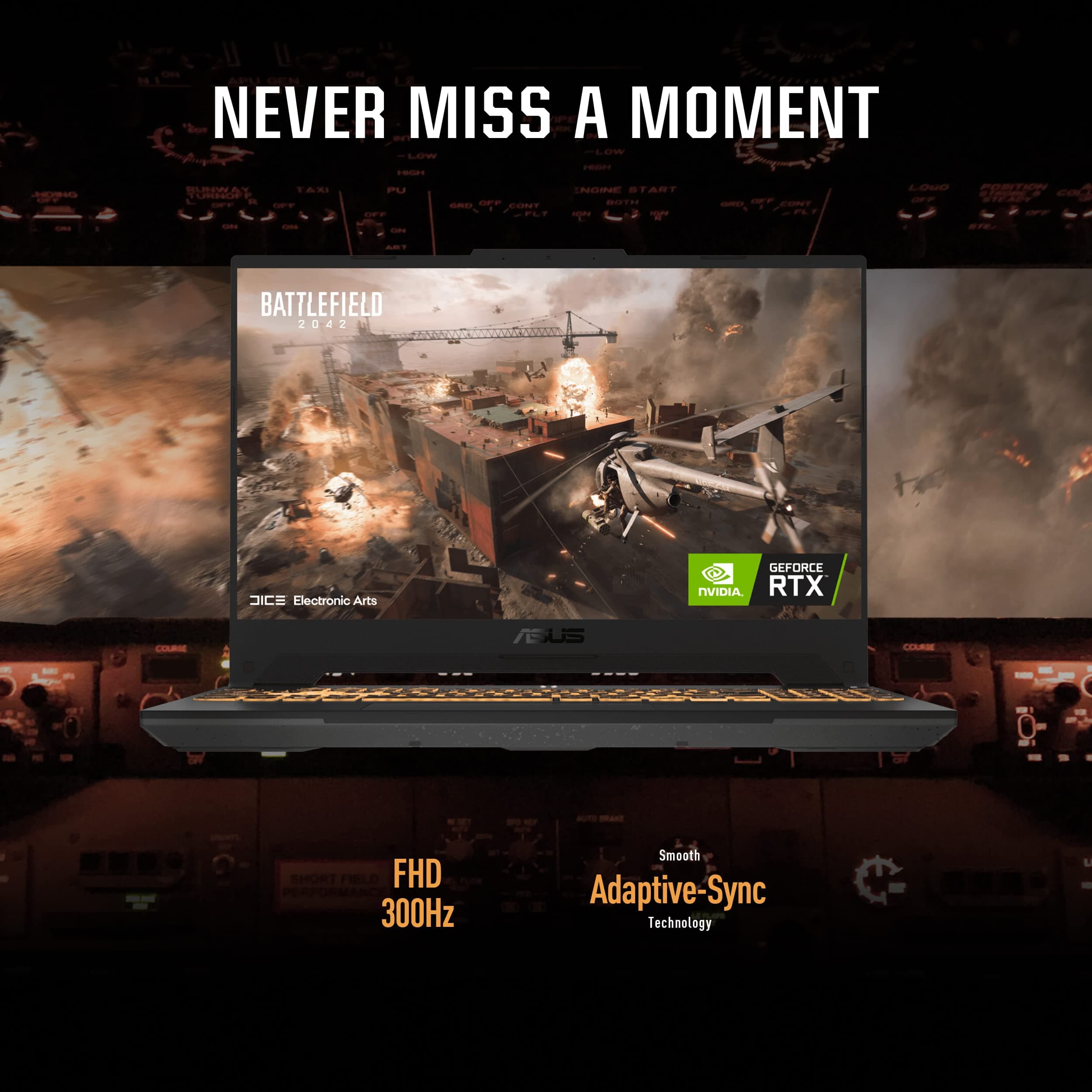ASUS TUF Gaming A15 (2022) Gaming Laptop, 15.6" 300Hz FHD Display, AMD Ryzen 7 6800H CPU, GeForce RTX 3060 GPU, 16GB DDR5 RAM, 512GB PCIe SSD, Wi-Fi 6, Windows 11 Home, Mecha Gray, FA507RM-ES73, view 3