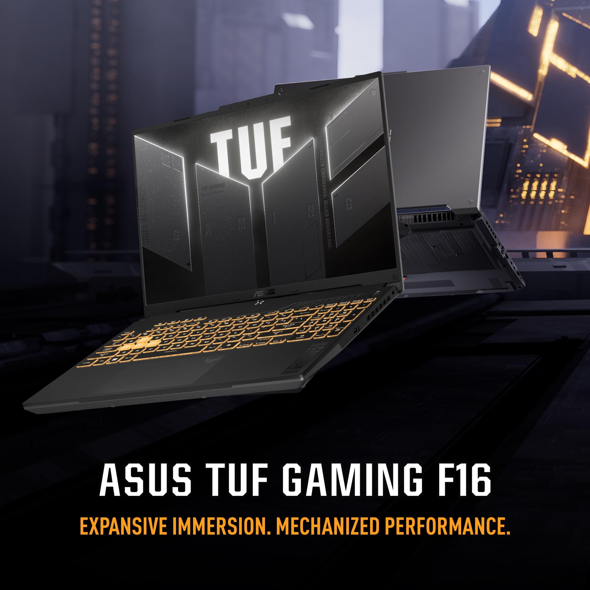 ASUS TUF Gaming F16 Gaming Laptop, 16” FHD+ 144Hz IPS-Level 16:10 Display, Intel® Core™ 5 210H, NVIDIA® GeForce RTX™ 4050, 16GB DDR5, 512GB PCIe Gen4 SSD, Wi-Fi 6, Win11 Home, FX607VU-SS53, view 4