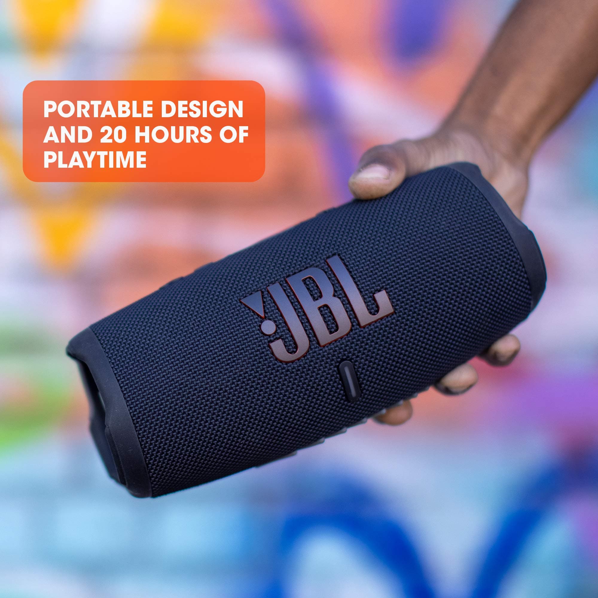 JBL Charge 5 - Portable Waterproof Speaker - Blue, view 3