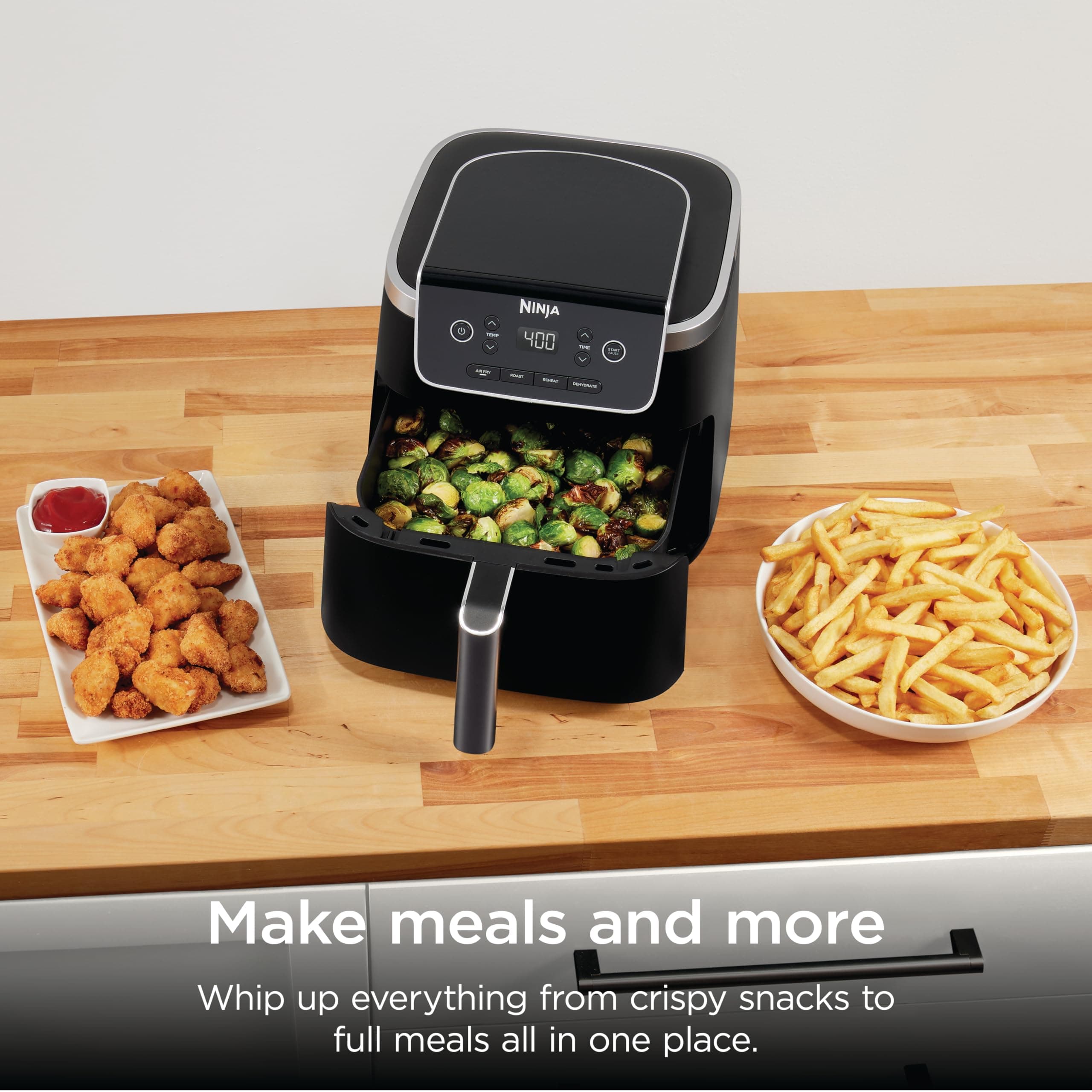 Ninja Air Fryer Pro, 5 Qt, 4-in-1, Grey, AF141, view 5