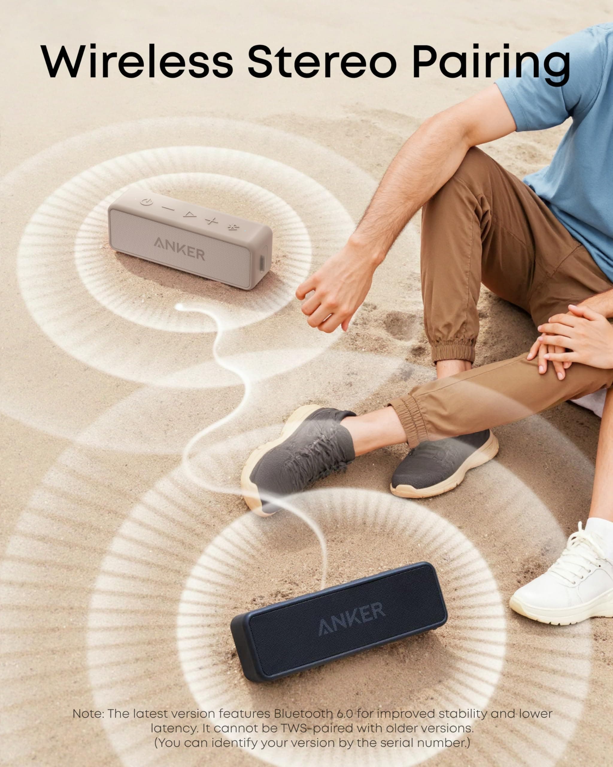 Anker soundcore 2 Portable Bluetooth Speaker, 24-Hour Playtime, IPX7, view 5