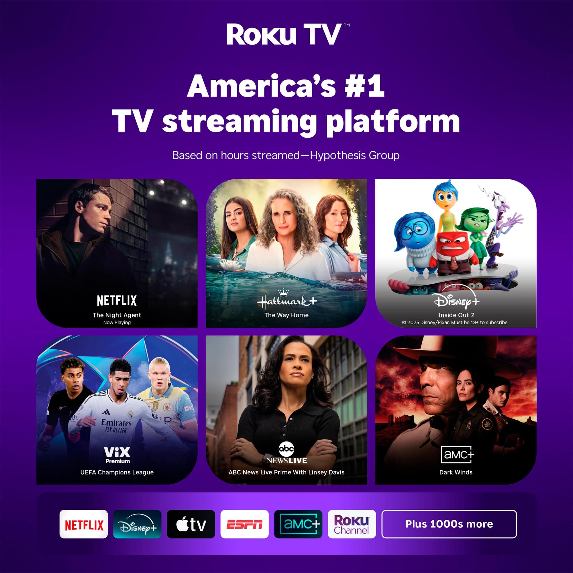 Aurzen Roku TV E1R Smart Portable Mini Projector with WiFi and Bluetooth, view 2