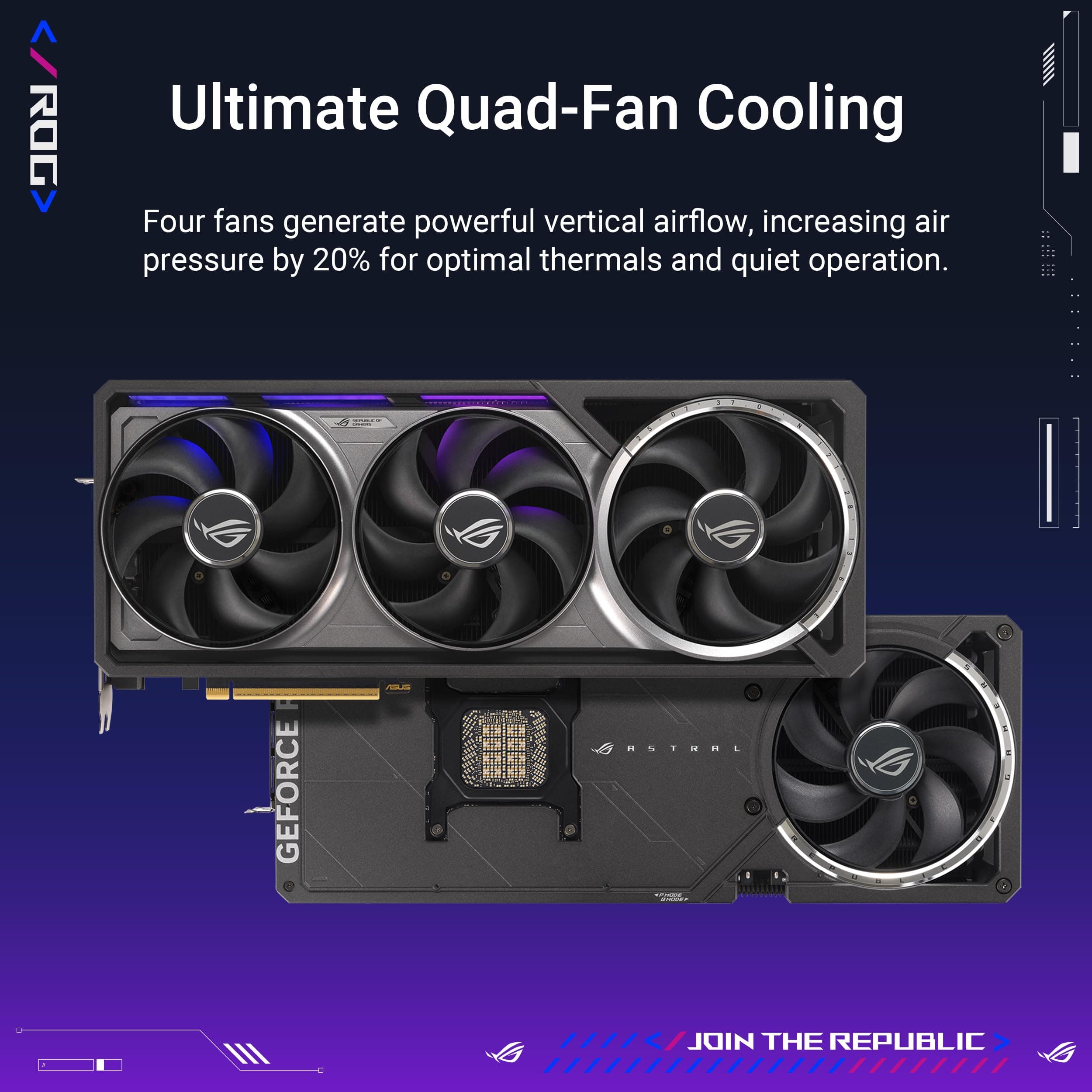 ASUS ROG Astral NVIDIA GeForce RTX 5090 32GB GDDR7 OC Edition Gaming Graphics Card (PCIe 5.0, HDMI/DP 2.1, 3.8-Slot, 4-Fan Design, Axial-tech Fans, Patented Vapor Chamber), 3 Year Warranty, view 2