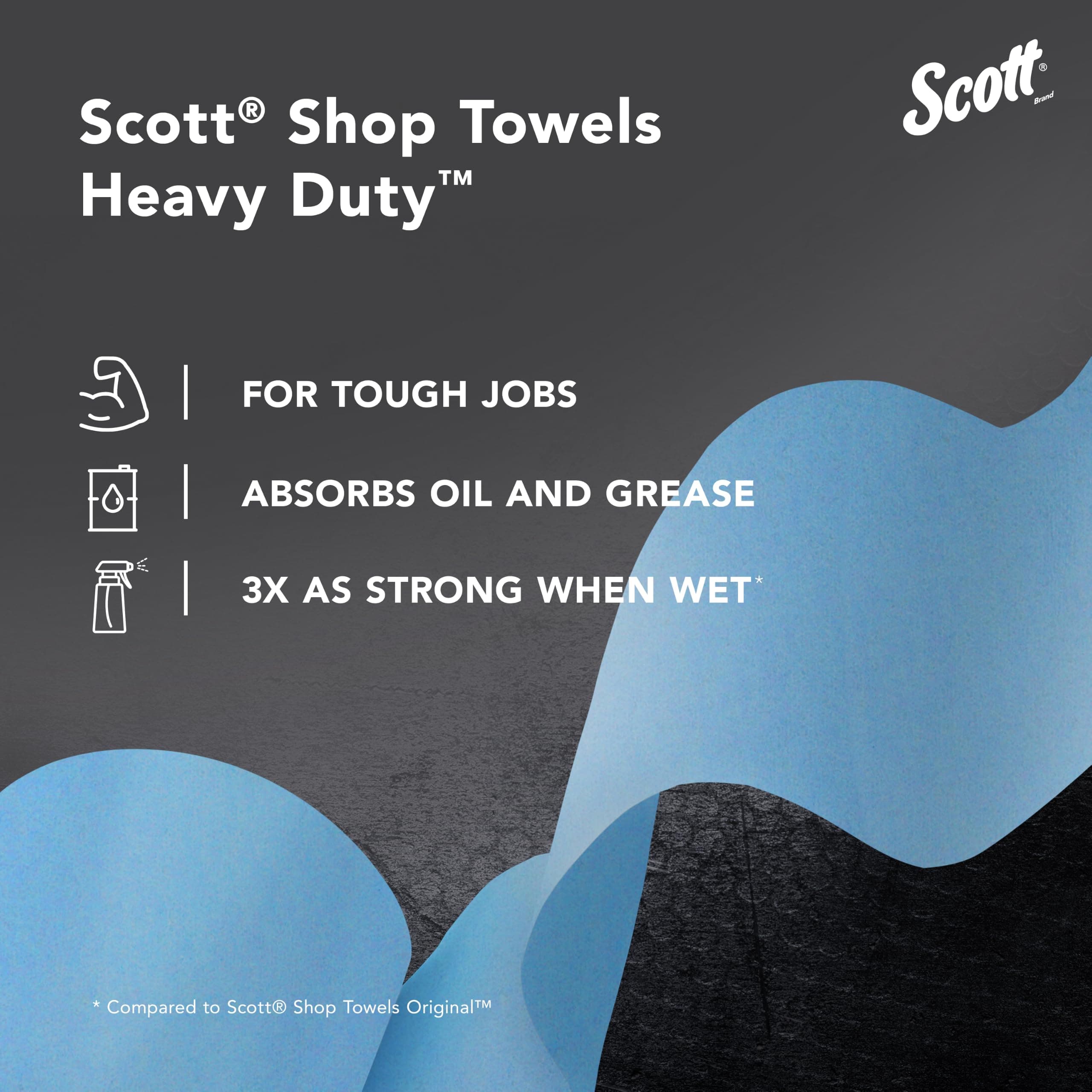 Scott Shop Towels Heavy Duty, 60 Towels/Roll, 12 Rolls/Case, view 9