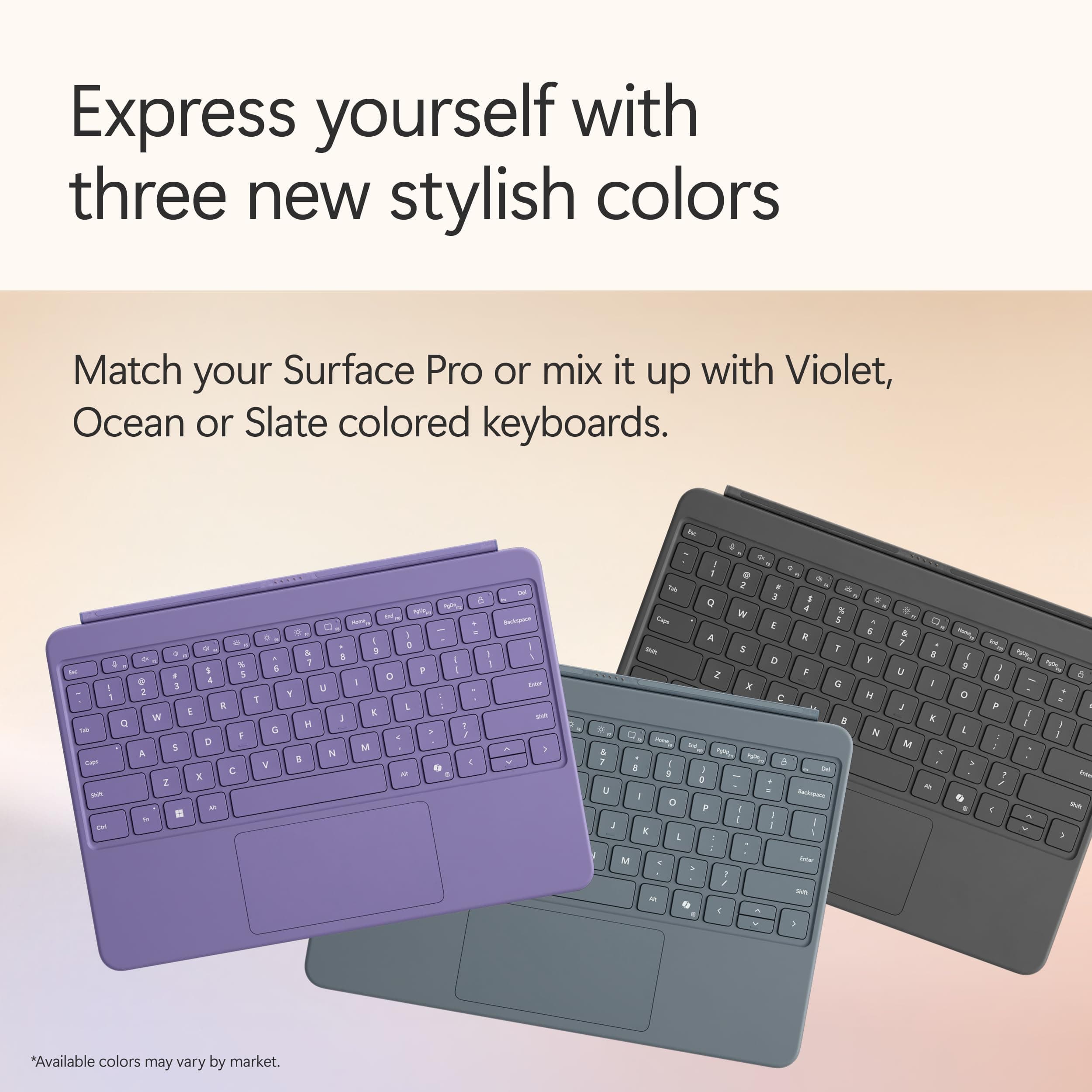 Microsoft Surface Pro 2-in-1 Laptop/Tablet (2025), Windows 11 Copilot+ PC, 12" Touchscreen Display, Snapdragon X Plus (8 Core), 16GB RAM, 256GB Storage, Platinum, view 10