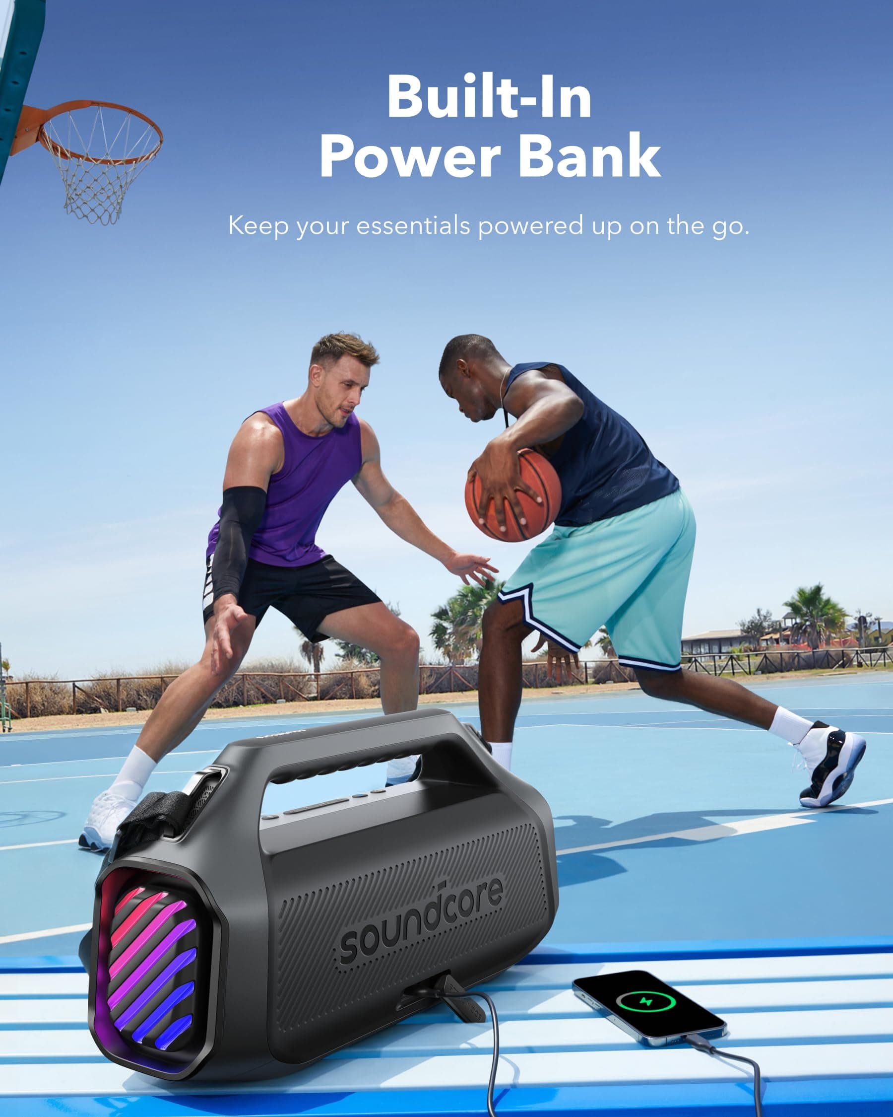 Soundcore Boom 2 Plus Portable Bluetooth Speaker by Anker, 140W, IPX7, view 7