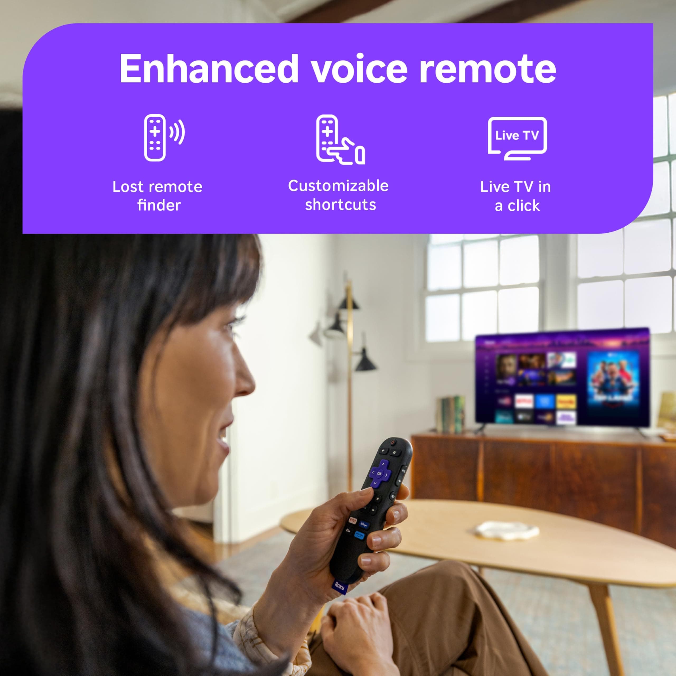 Roku 55-Inch Select Series Smart TV 2026-4K (2160p) QLED TV TV, view 5