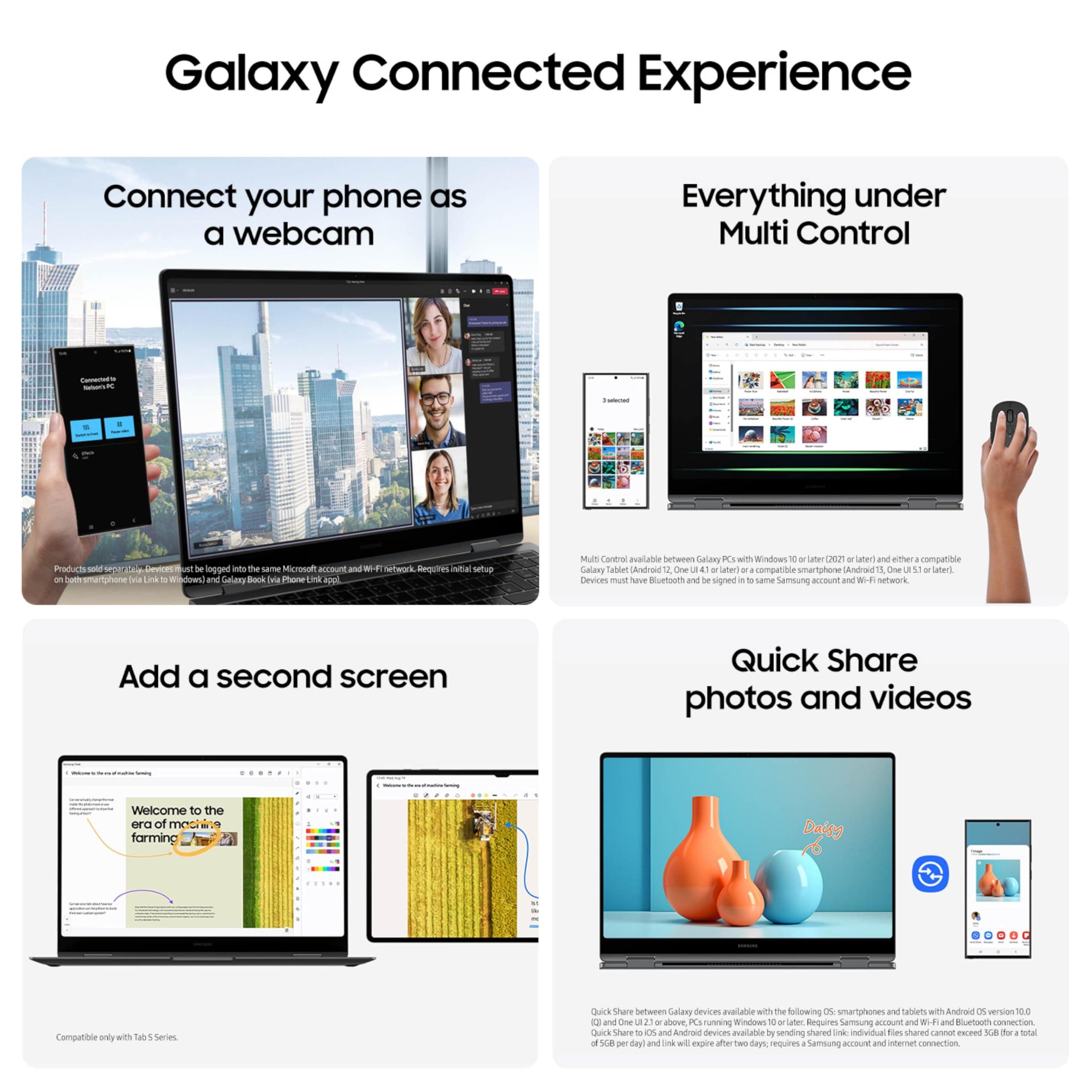 Samsung 16” Galaxy Book5 Pro 360 Copilot+ PC, AI Business Laptop, Windows 11 Pro, Intel Core Ultra 7 Processor 258V, 3K AMOLED Touchscreen, 32GB / 1TB, 120HZ, 2025 Model NP964QHA-KG2US, Gray, view 8