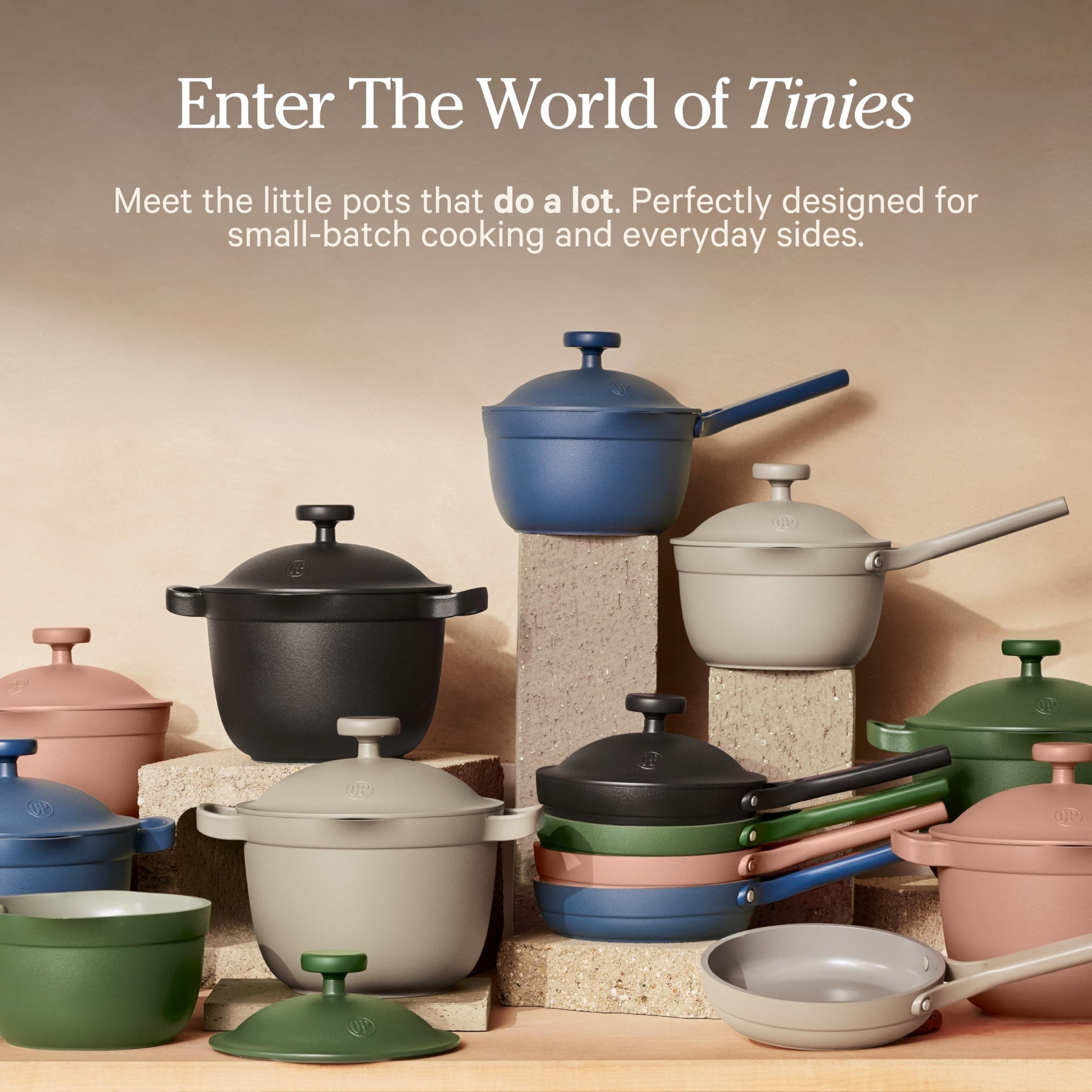 Our Place Petite Perfect Pot, 1.75 Qt Ceramic Nonstick Sauce Pot with Lid, view 3