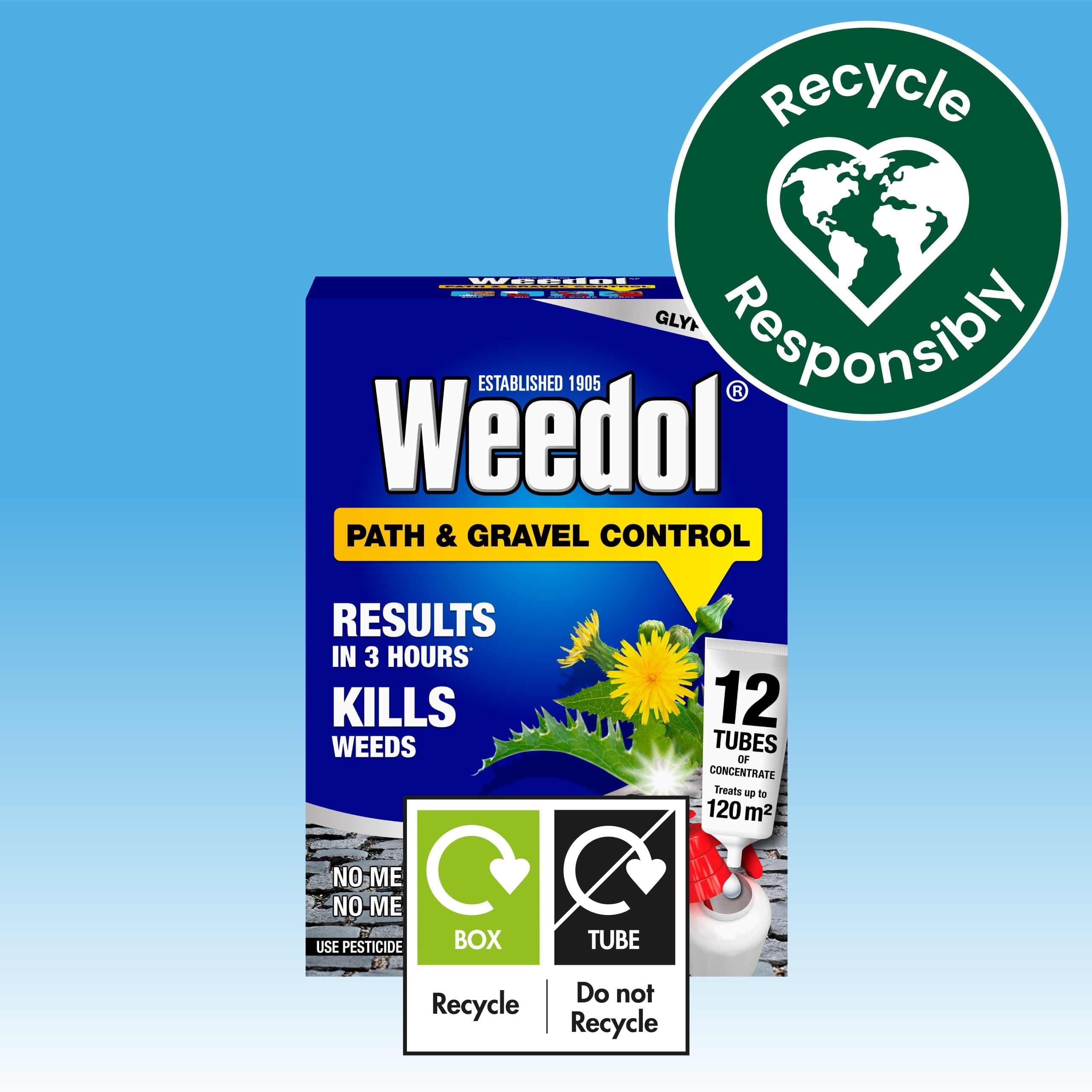 Weedol Path Weed Killer Liquid Concentrate 12 Tubes Treats 120m2 Garden Path & Patio Weed Control, view 5