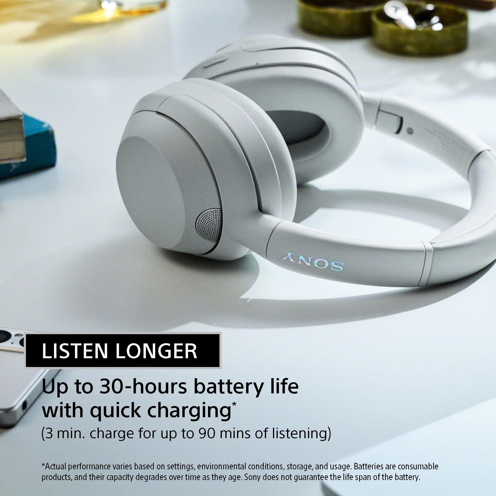 Sony ULT WEAR Over-Ear Noise Canceling Wireless Headphones, Black, view 8