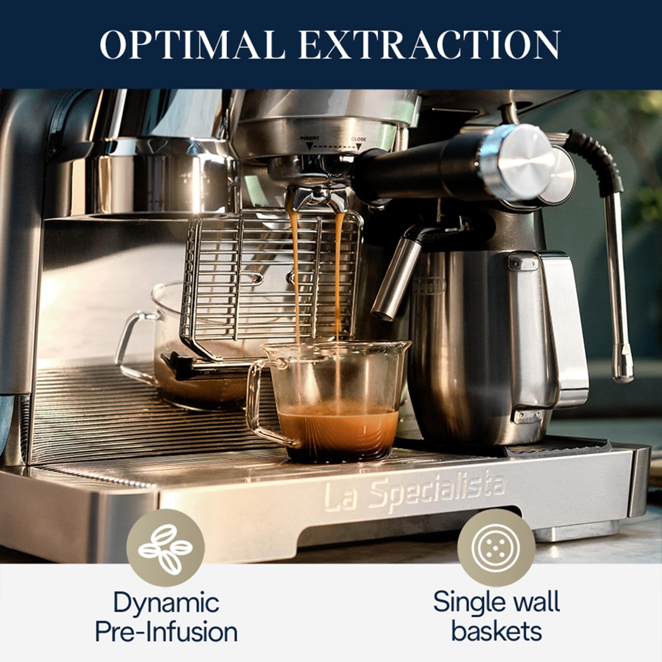 De'Longhi EC9665M La Specialista Maestro Espresso Machine, Stainless Steel, Silver,Black, view 6