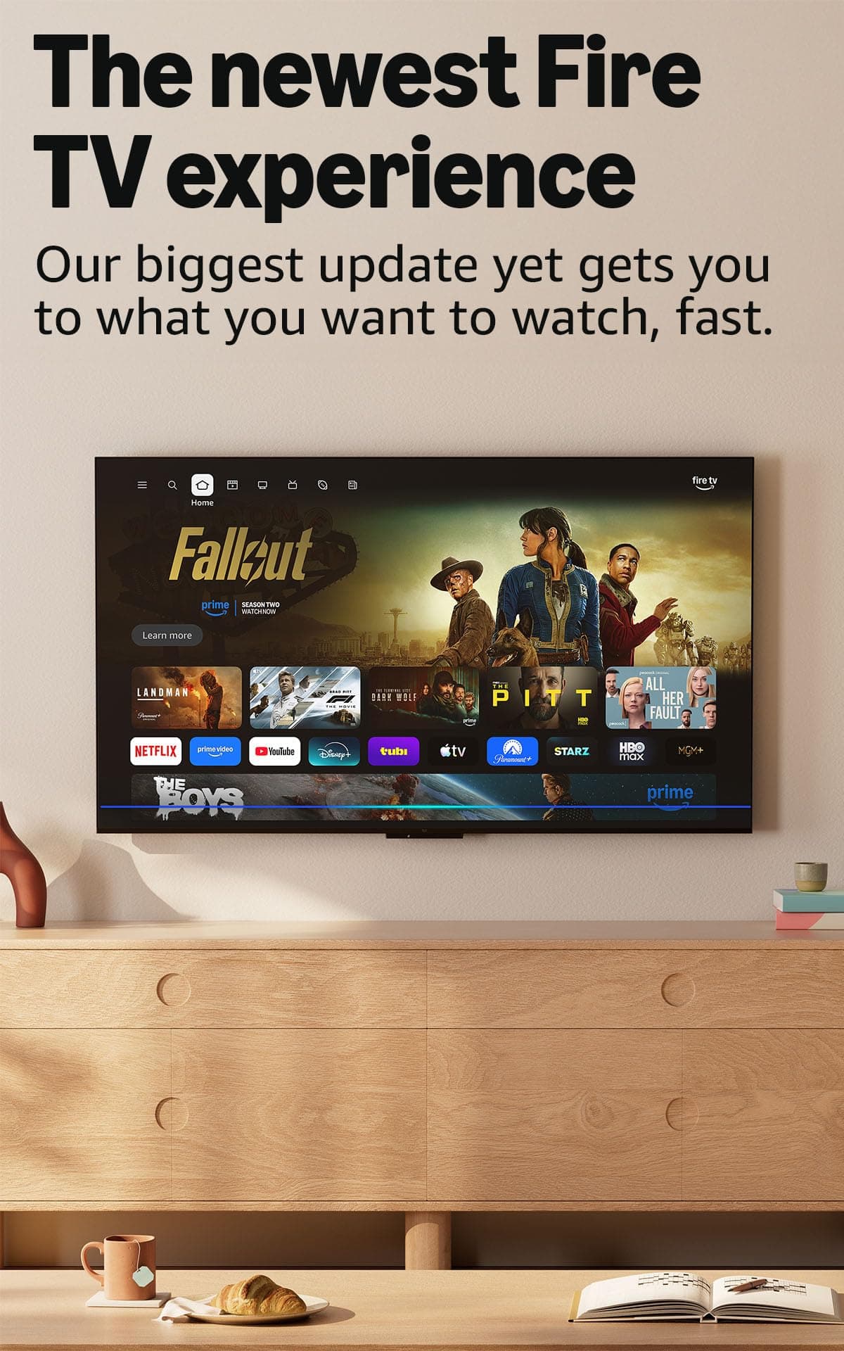 Amazon Fire TV Stick 4K Max (newest model), streaming device, with AI-powered Fire TV Search, supports Wi-Fi 6E, free & live TV without cable or satellite, find shows faster with Alexa+, view 3