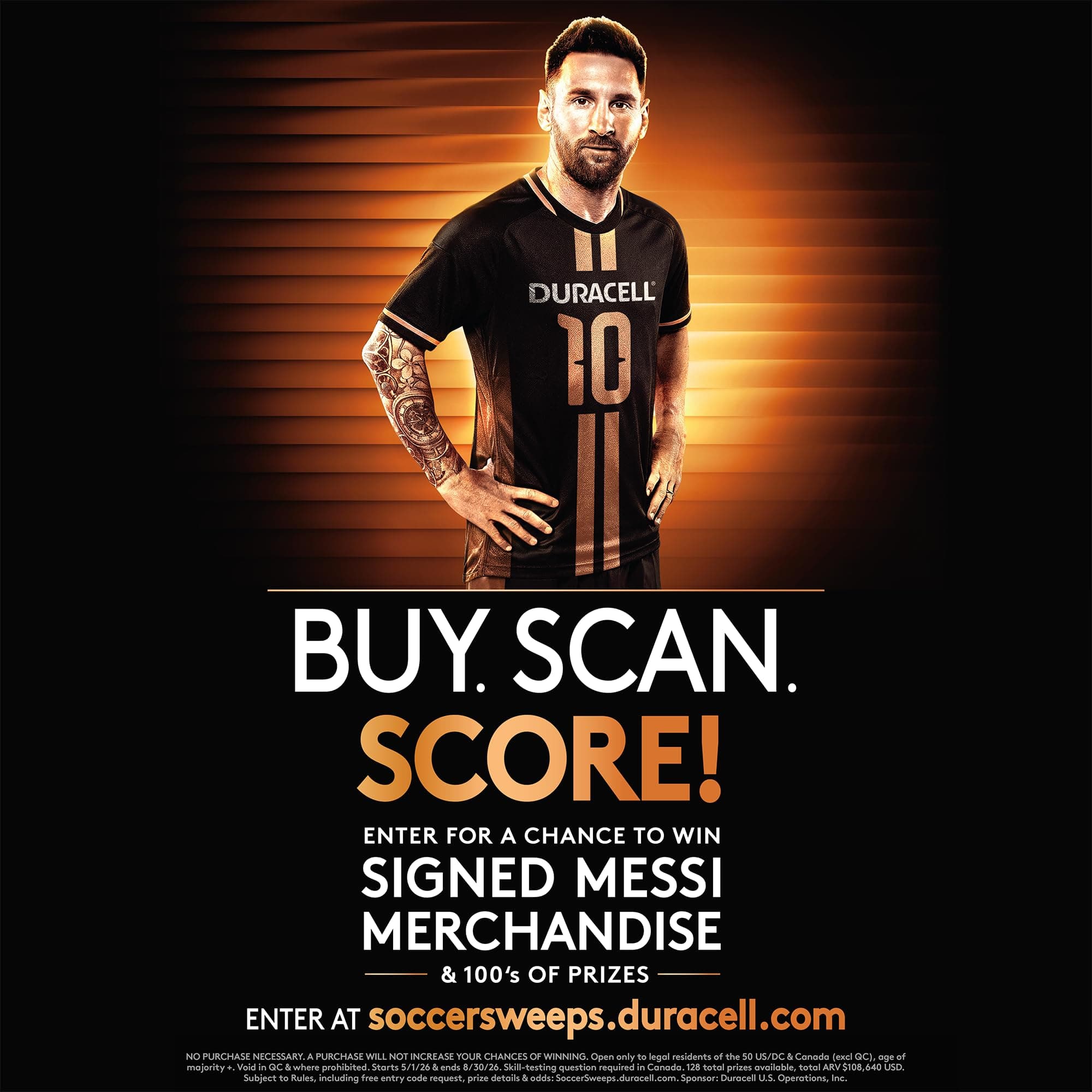 Duracell x Messi Coppertop AA Batteries, 28 Count, Limited Edition, view 3