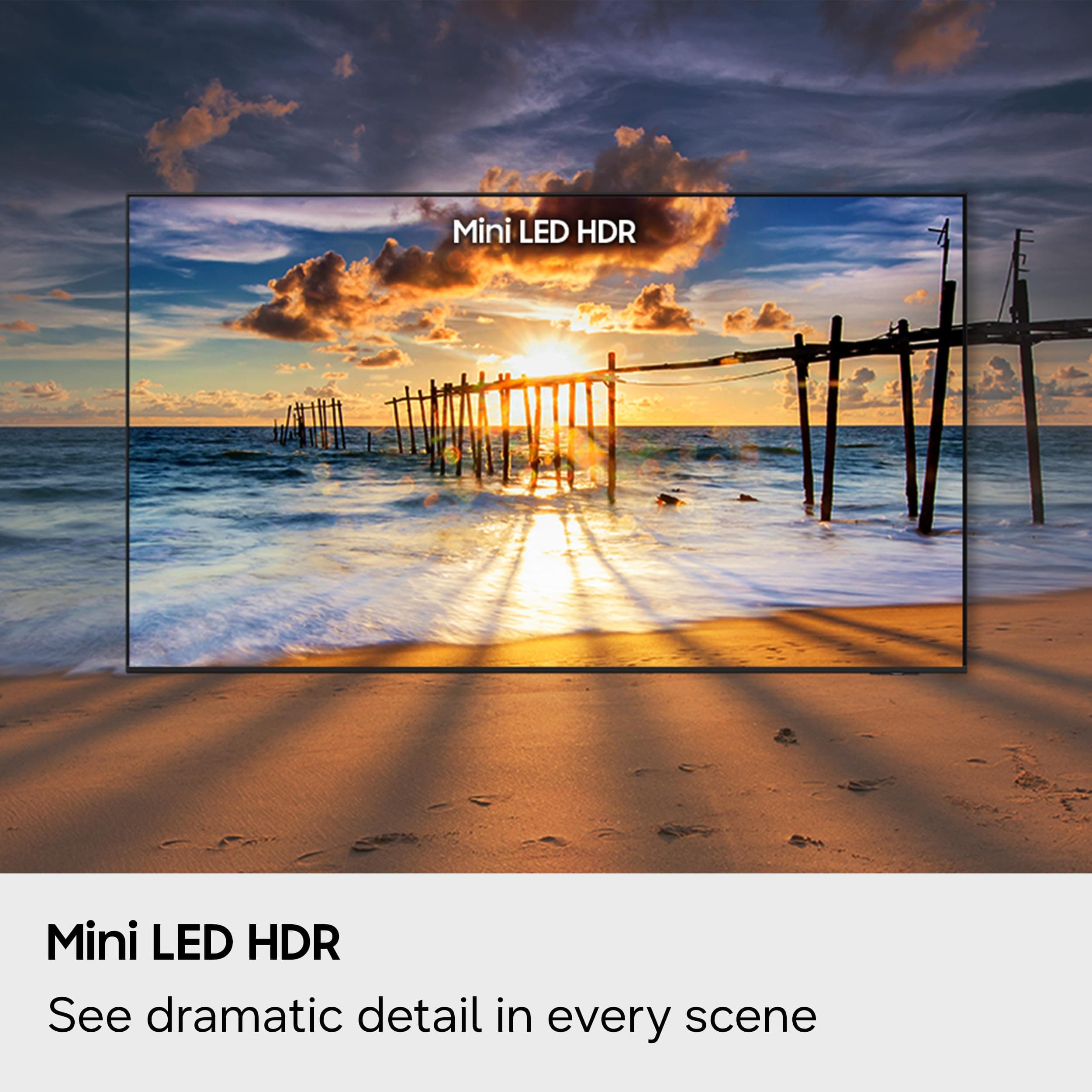 Samsung 65-Inch Class M70H Series, Mini LED, 4K, Smart TV, 2026 Model, view 7