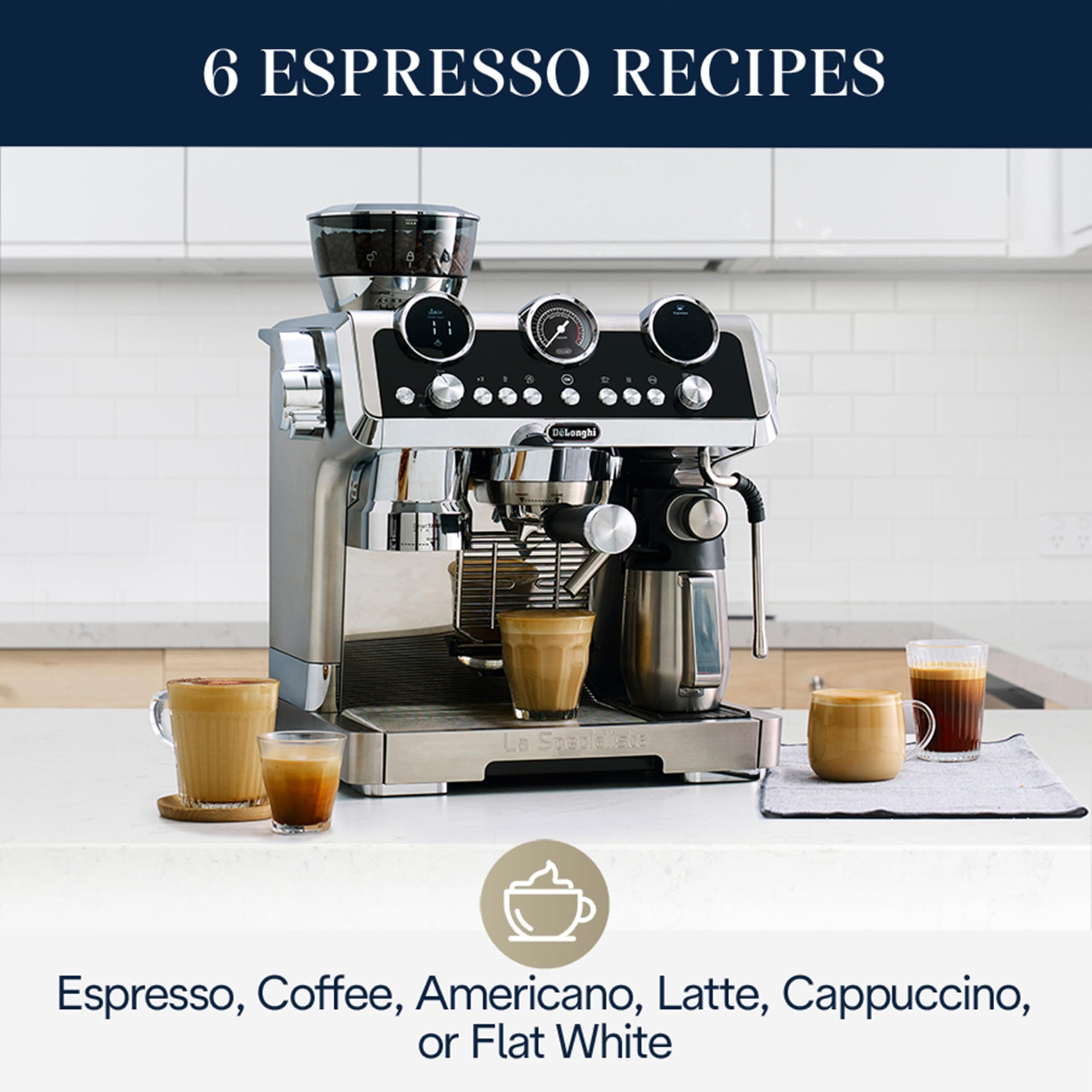 De'Longhi EC9665M La Specialista Maestro Espresso Machine, Stainless Steel, Silver,Black, view 3