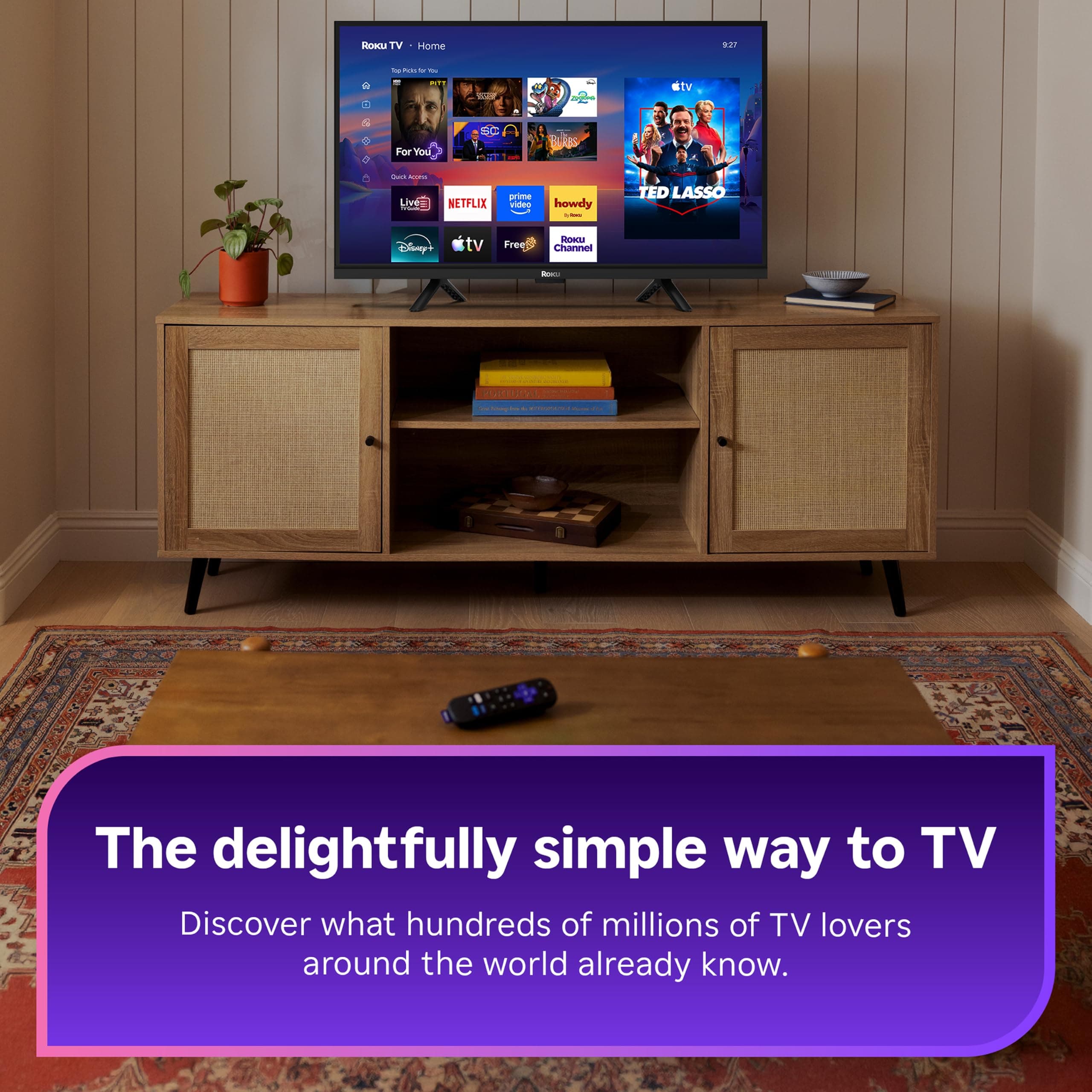 Roku 40-Inch Select Series Smart TV 2026-1080p Full HD TV - RokuTV, view 2
