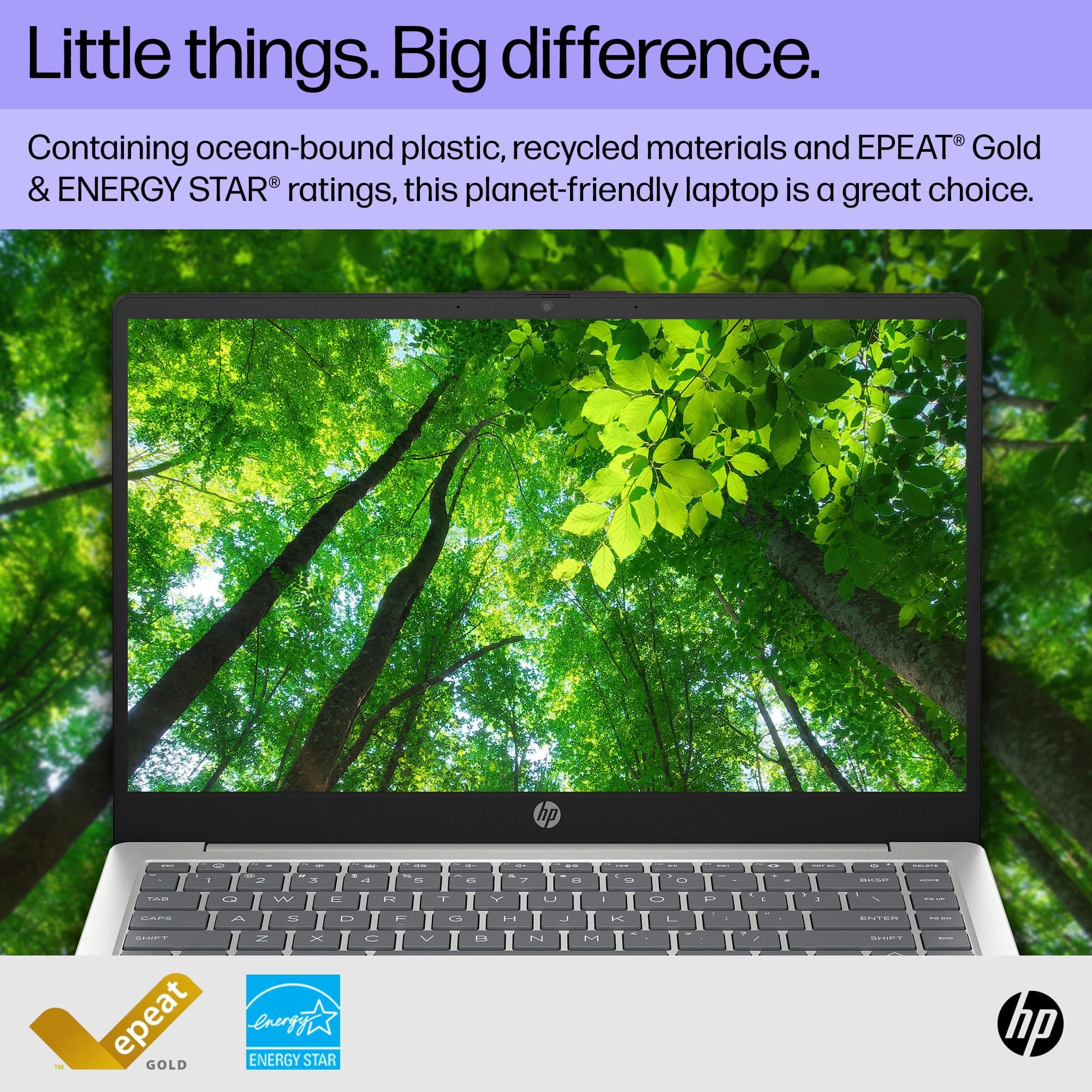 HP 14 inch Laptop, FHD Display, 13th Generation Intel Core i7-1355U, 16 GB RAM, 512 GB SSD, Intel Iris Xe Graphics, Windows 11 Home, 14-ep0199nr (2024), view 6