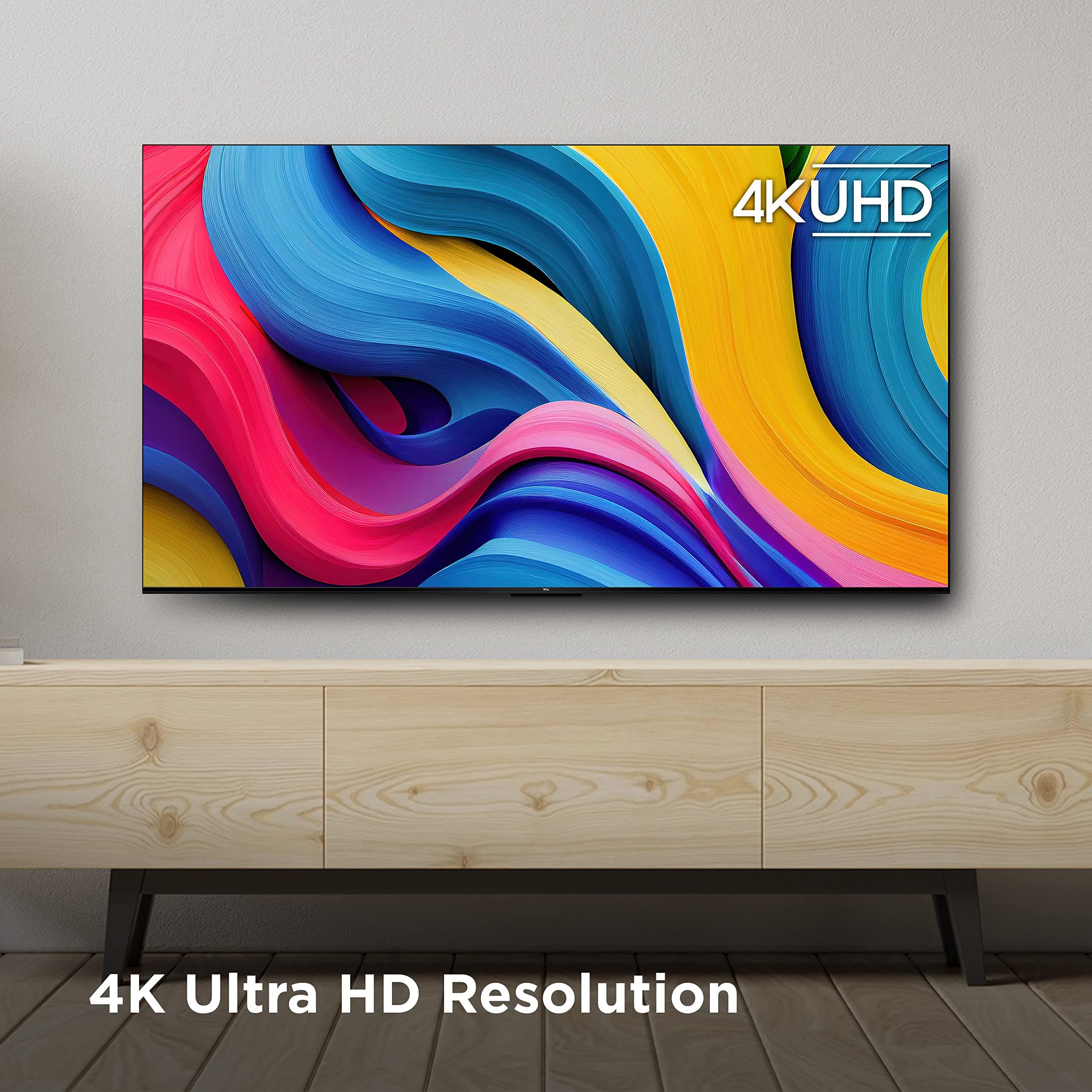 TCL 50-Inch Class S4 4K LED Smart TV with Google (50S450G, 2023 Model), Dolby Vision, HDR Pro, Atmos, Assistant Built-in Voice Remote, Works Alexa, Streaming UHD Television, view 4