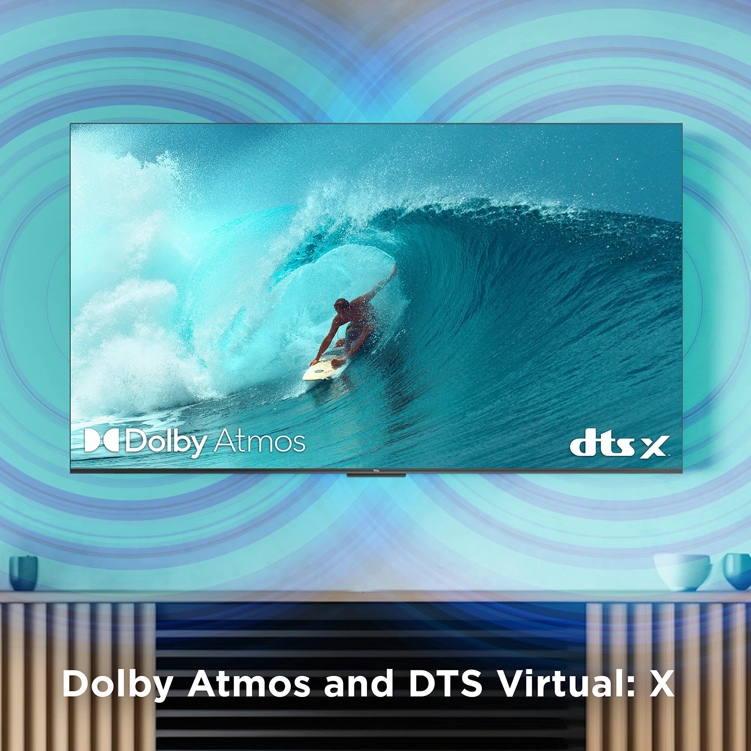 TCL 50-Inch Class S4 4K LED Smart TV with Google (50S450G, 2023 Model), Dolby Vision, HDR Pro, Atmos, Assistant Built-in Voice Remote, Works Alexa, Streaming UHD Television, view 6