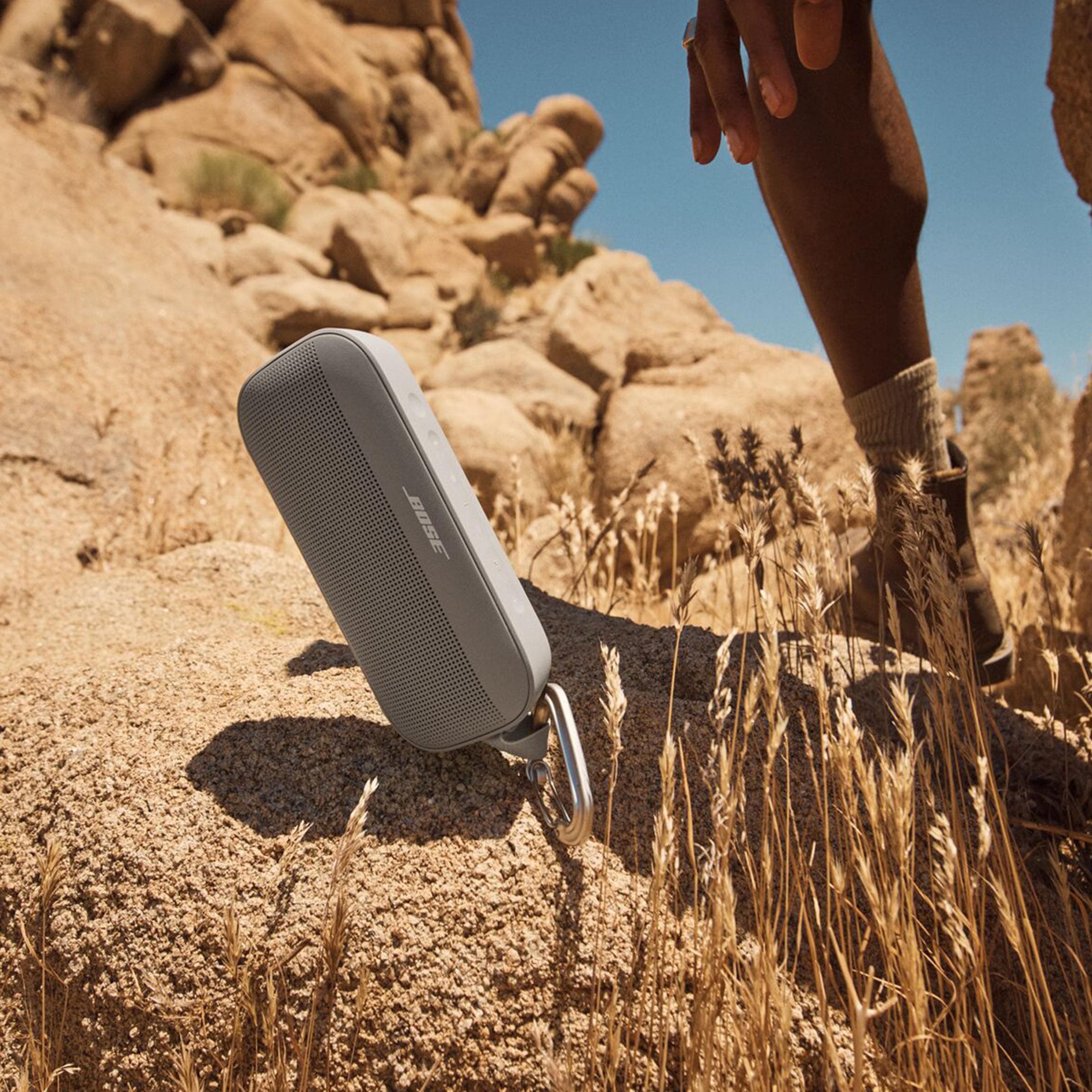Bose SoundLink Flex Bluetooth Speaker (2nd Gen) - Portable Outdoor Speaker with Hi-Fi Audio, Waterproof and Dustproof, USB-C, Up to 12 Hours Battery Life, Sandstone, view 7