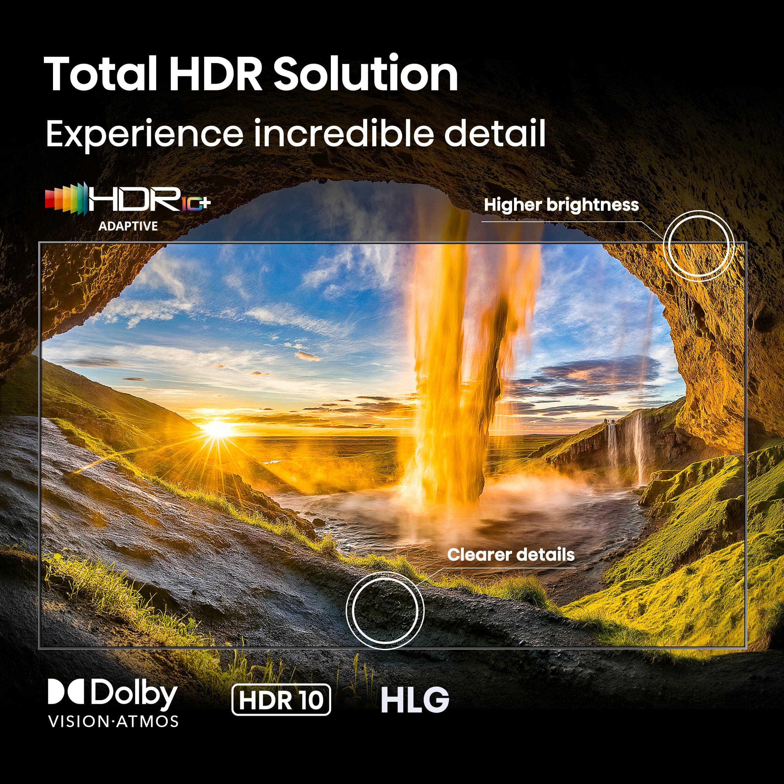 Hisense 55" E6 Cinema Series Hi-QLED 4K UHD Smart Fire TV (55E6QF) - AI Light Sensor, Dolby Vision · Atmos, Voice Remote with Alexa, Motion Rate 120, HDR 10+ Adaptive, Game Mode Plus, view 6