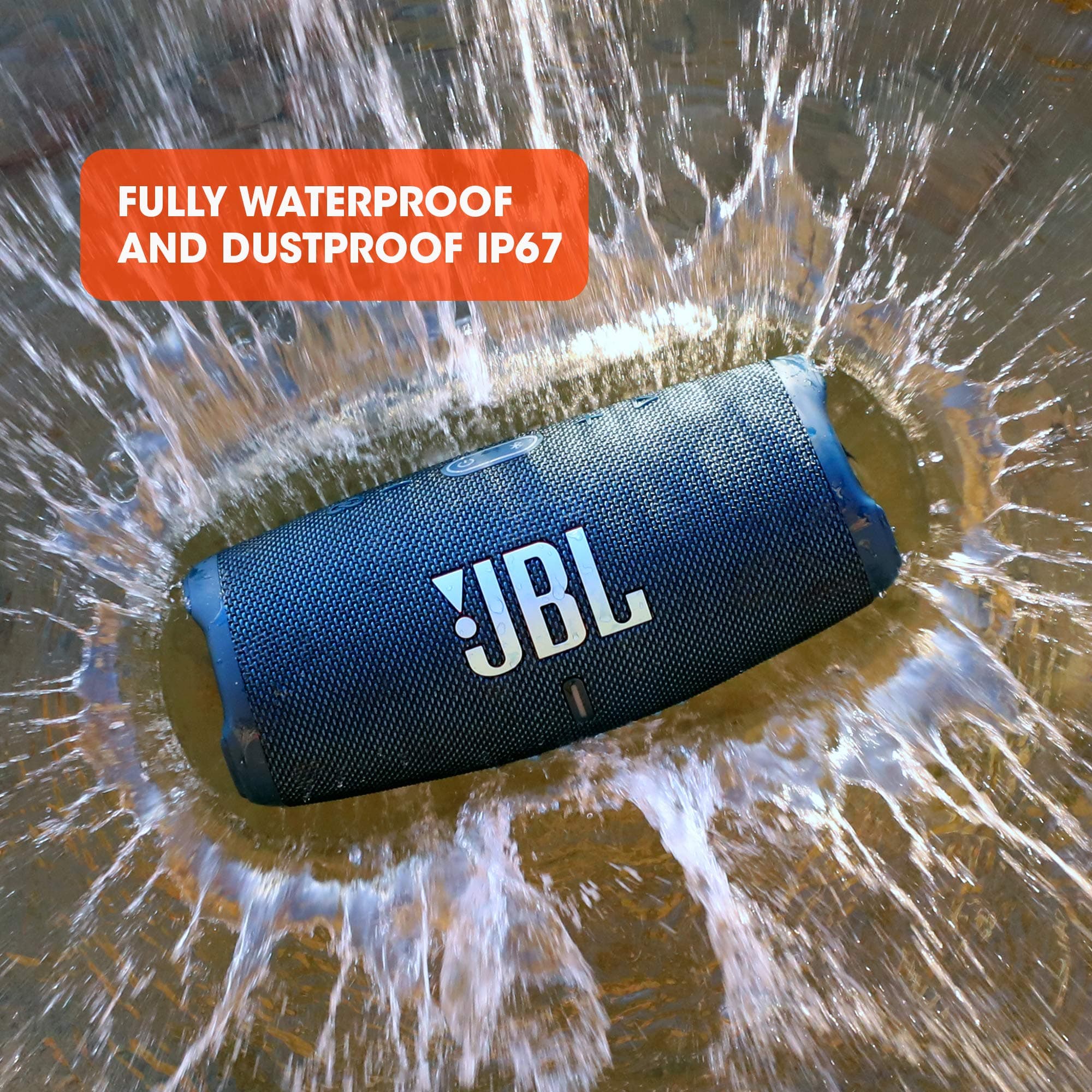 JBL Charge 5 - Portable Waterproof Speaker - Blue, view 5