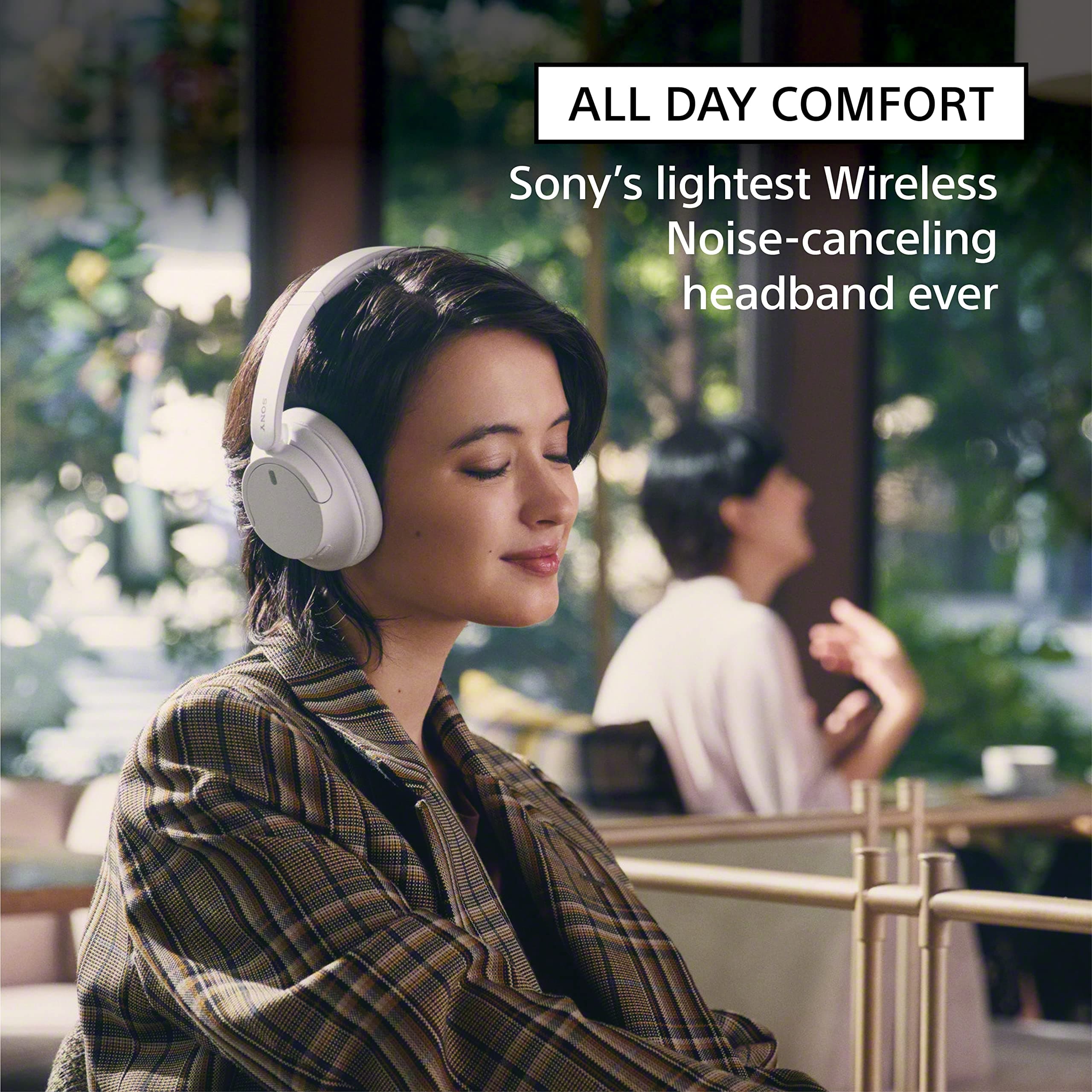 Sony WH-CH720N Wireless Noise Cancelling Over-Ear Headphones, White, view 3
