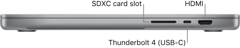 Apple Late 2021 MacBook Pro with Apple M1 Pro chip, 16-inch, 16GB RAM, 1TB SSD, Space Gray (Renewed), view 4