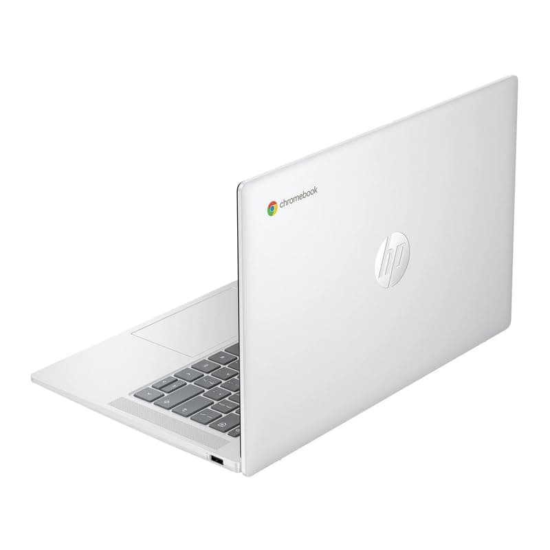 HP Chromebook 14" HD Laptop, Intel N200 Processor, 4GB LPDDR5 RAM, 128GB UFS, Chrome OS, Glacier Silver, Intel UHD Graphics, Bundle with TWE Mouse Pad, view 9