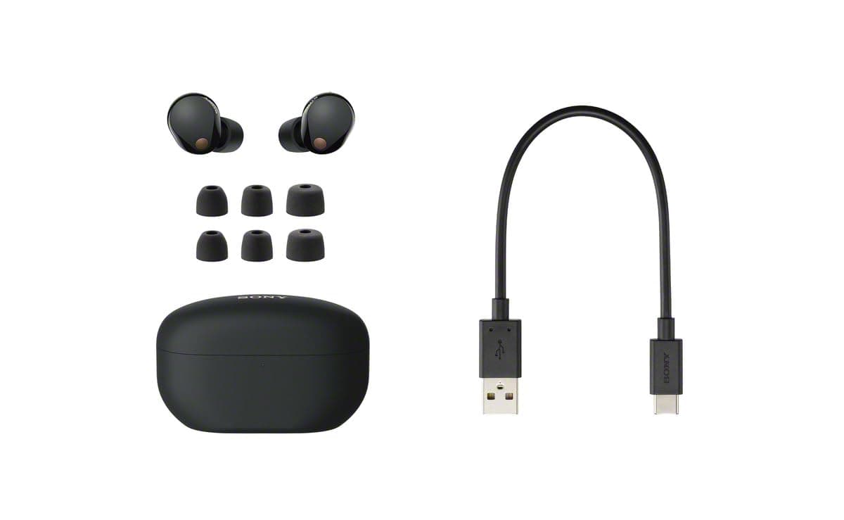 Sony WF-1000XM5 Premium Noise Cancelling Truly Wireless Earbuds, Black, view 11