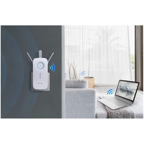 TP-Link AC1750 WiFi Extender (RE450), PCMag Editor's Choice, Up to 1750Mbps, Dual Band WiFi Repeater, Internet Booster, Extend WiFi Range Further, view 2