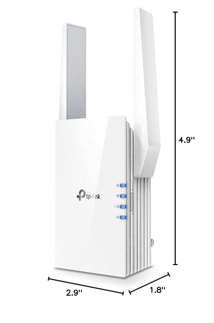 TP-Link AX1500 WiFi 6 Extender, Up to 1500Mbps, Next-Gen Dual Band WiFi Booster, WiFi Repeater with Gigabit Port, Access Point Mode, 2 External Antennas, Easy Set-Up, OneMesh Compatiable(RE505X), view 9