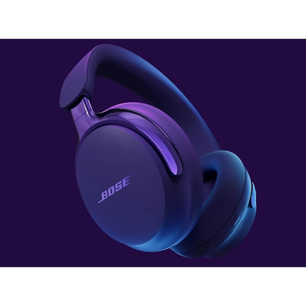 Bose QuietComfort Ultra Headphones 2nd Gen Midnight Violet White Smoke with AUDIOTRENDS Bundle Wireless Bluetooth Noise Cancelling Over Ear Headphones Immersive Audio, view 3