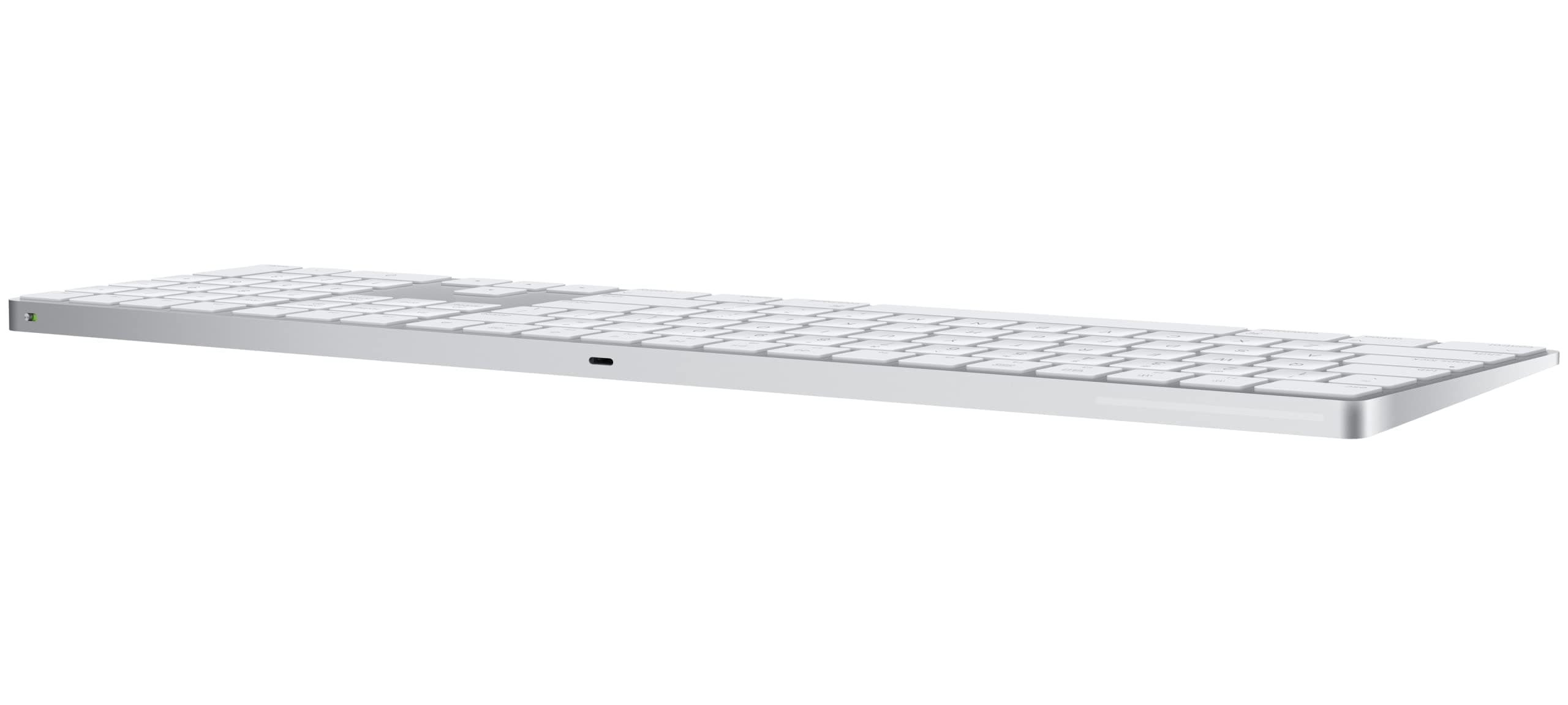 Apple Magic Keyboard with Numeric Keypad: Wireless, Bluetooth, Rechargeable. Works with Mac, iPad, or iPhone; US English - White, view 3