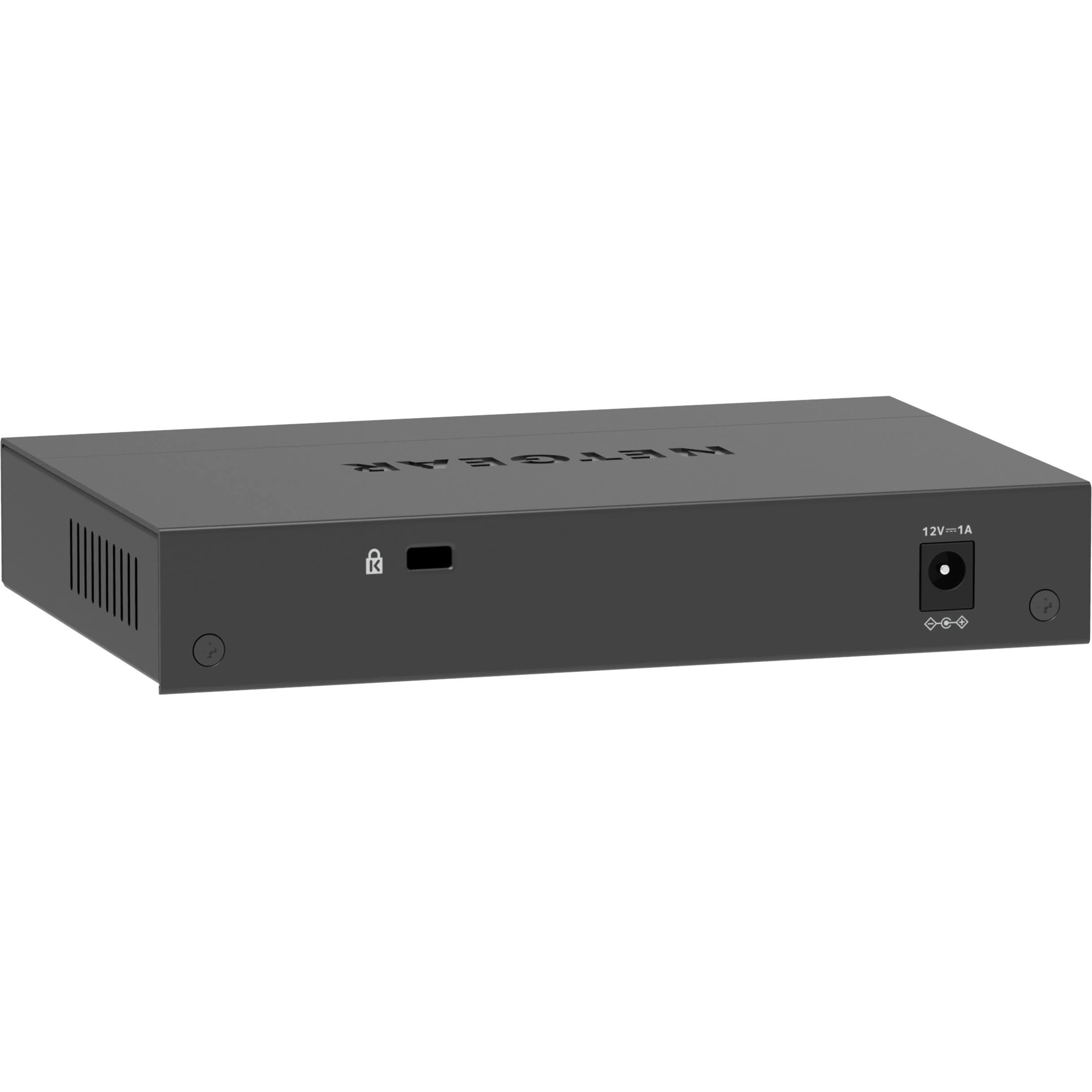 NETGEAR 5-Port 2.5G Multi-Gigabit Ethernet Unmanaged Network Switch (MS305), 5 x 2.5Gbps, Desktop or Wall Mount, Metal Case, view 9