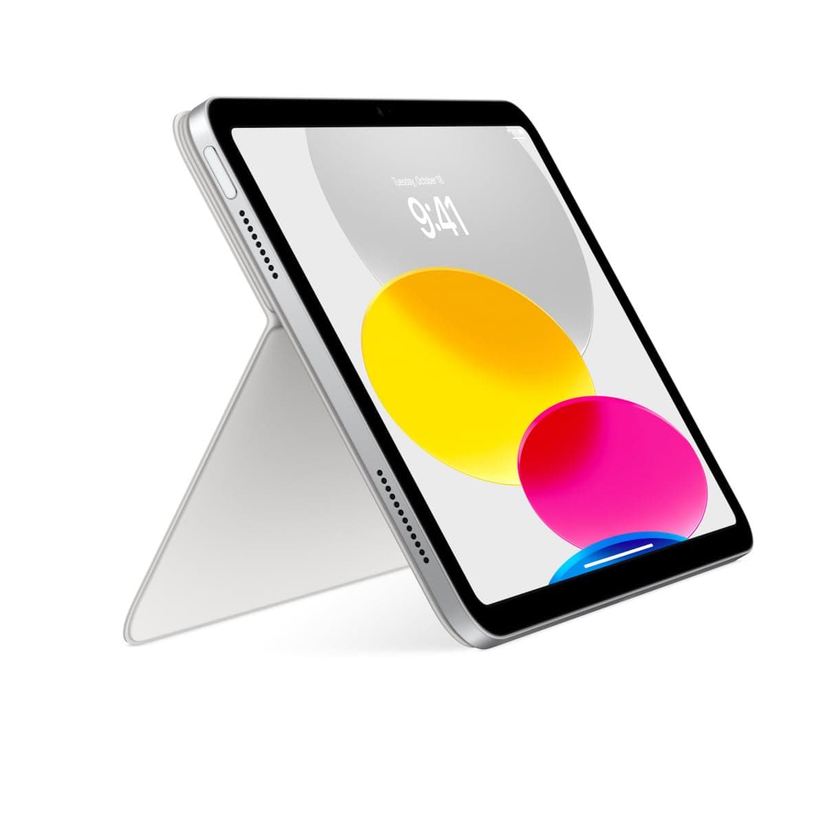 Apple Magic Keyboard Folio: iPad Keyboard and case for iPad (A16 and 10th Generation), Detachable Two-Piece Design that attaches magnetically, Built-in trackpad, US English – White, view 4